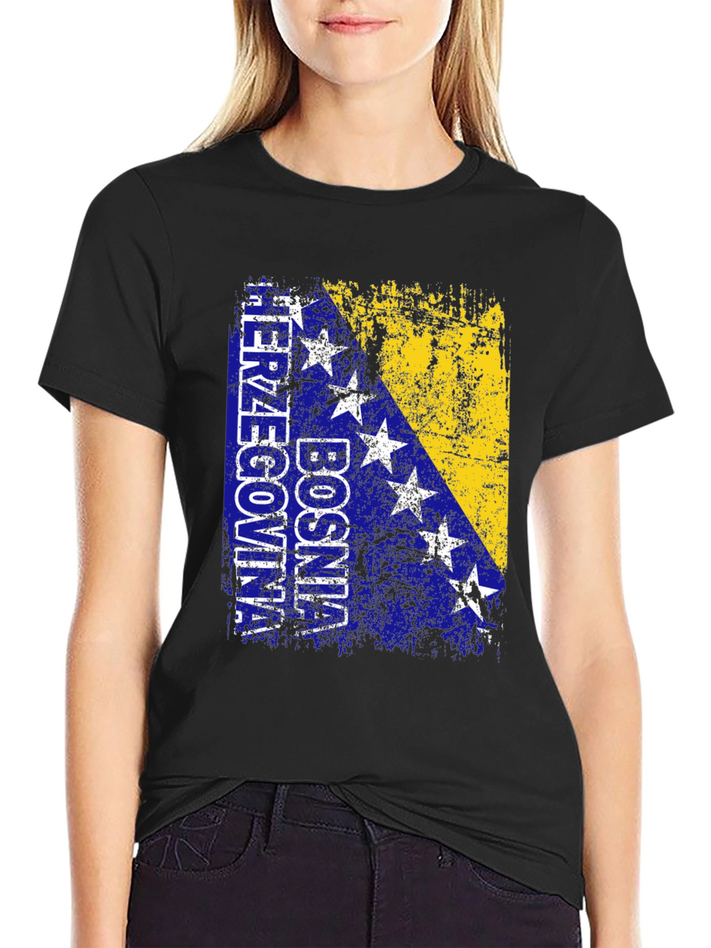 Bosnia Herzegovina Flag Graphic T-Shirt