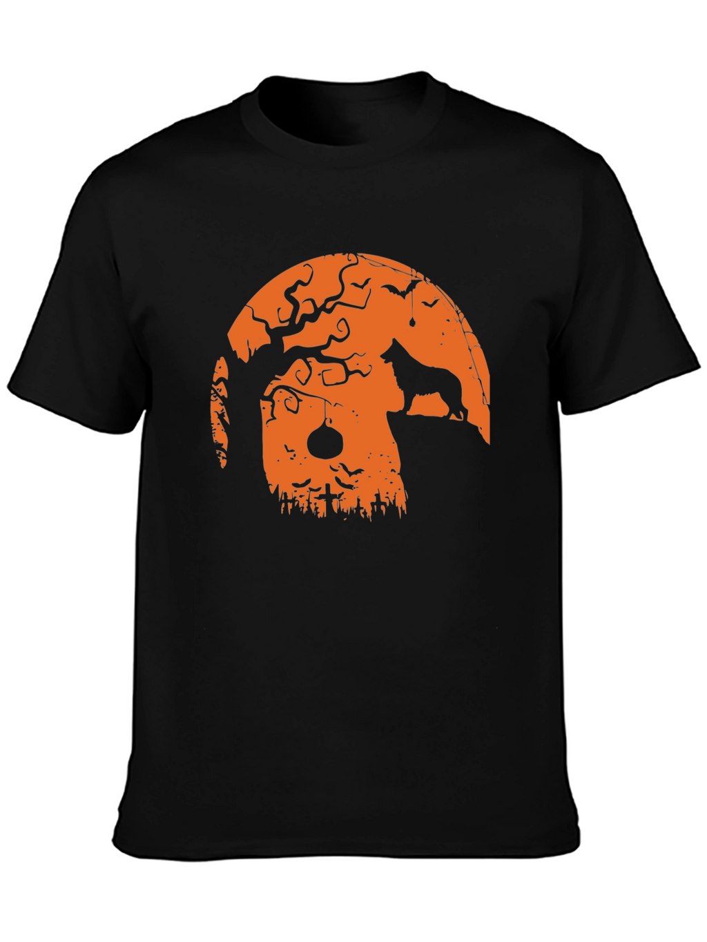 Halloween Dog Silhouette T-Shirt