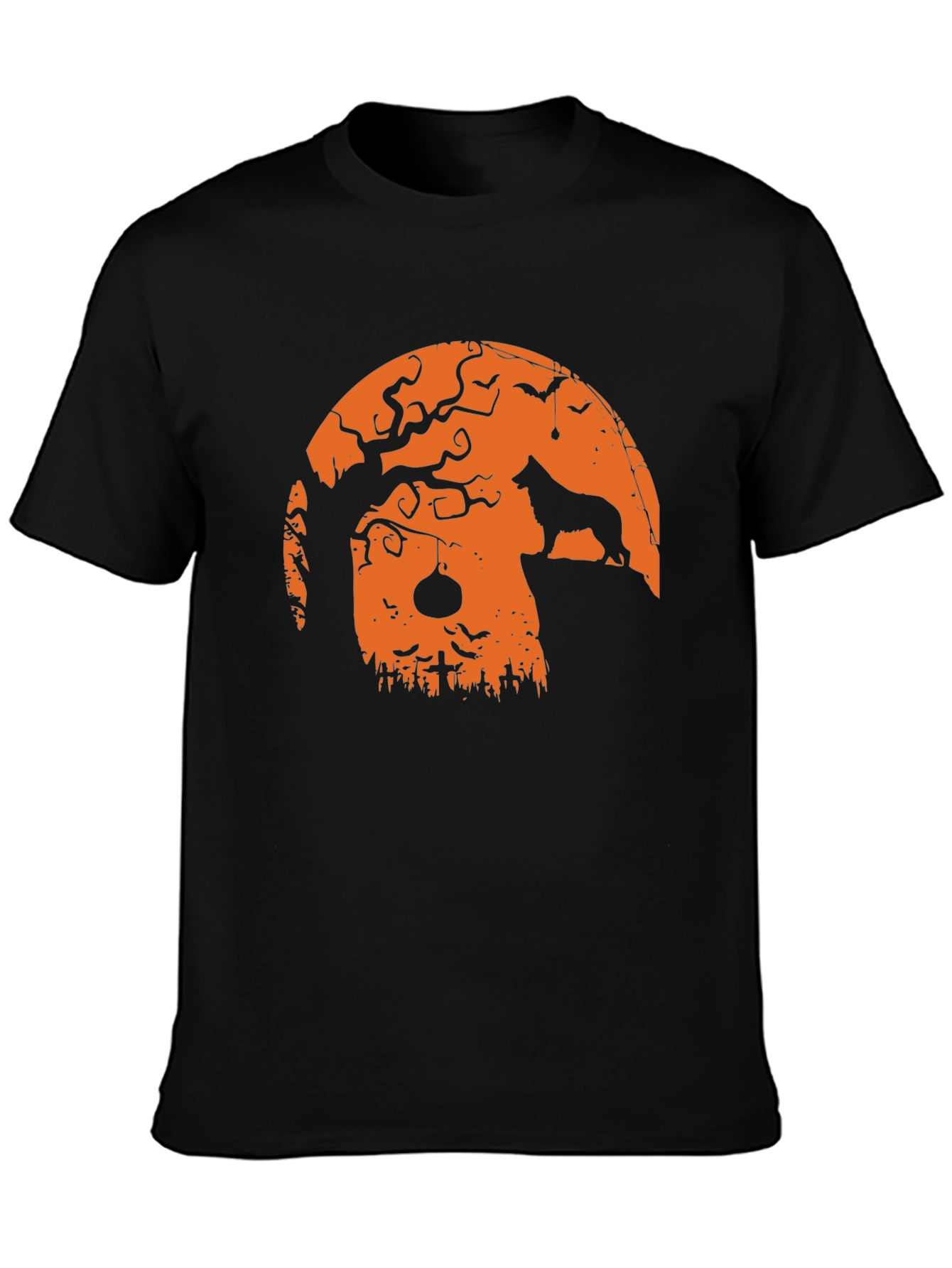 Halloween Dog Silhouette T-Shirt