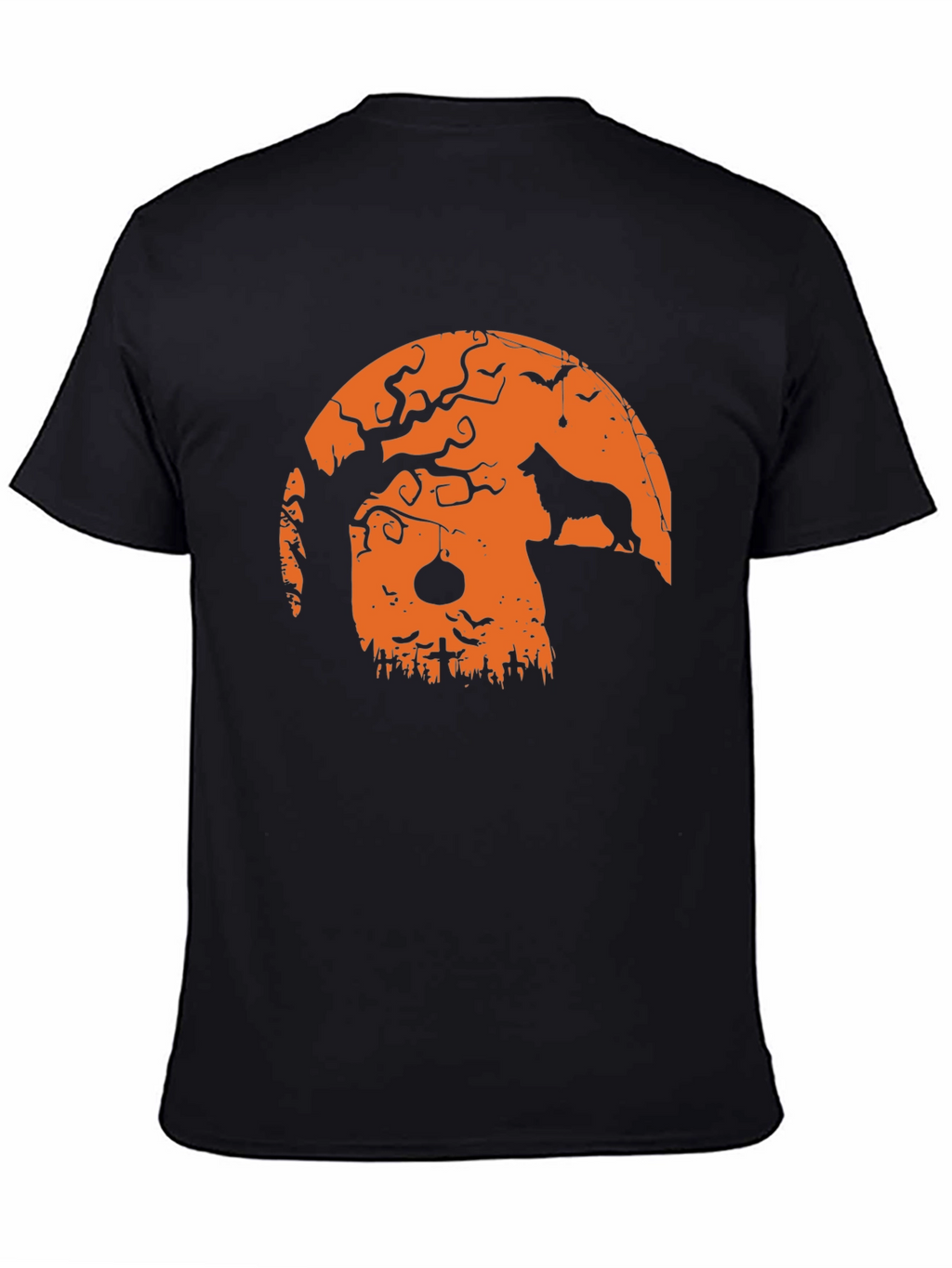 Halloween Dog Silhouette T-Shirt