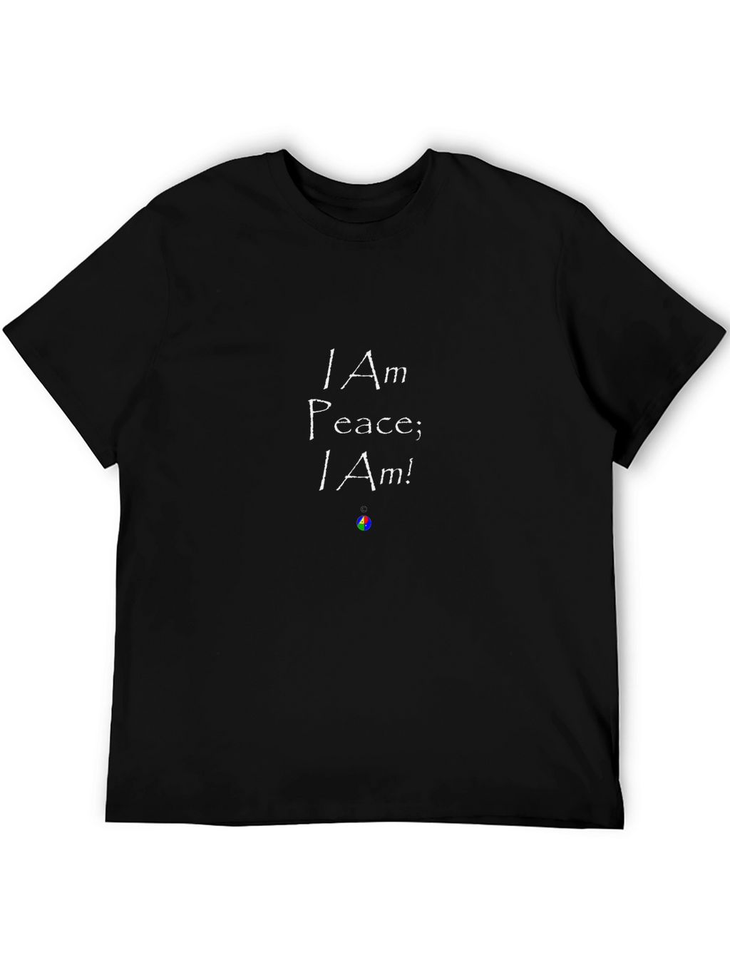 I Am Peace; I Am! Black Graphic Tee