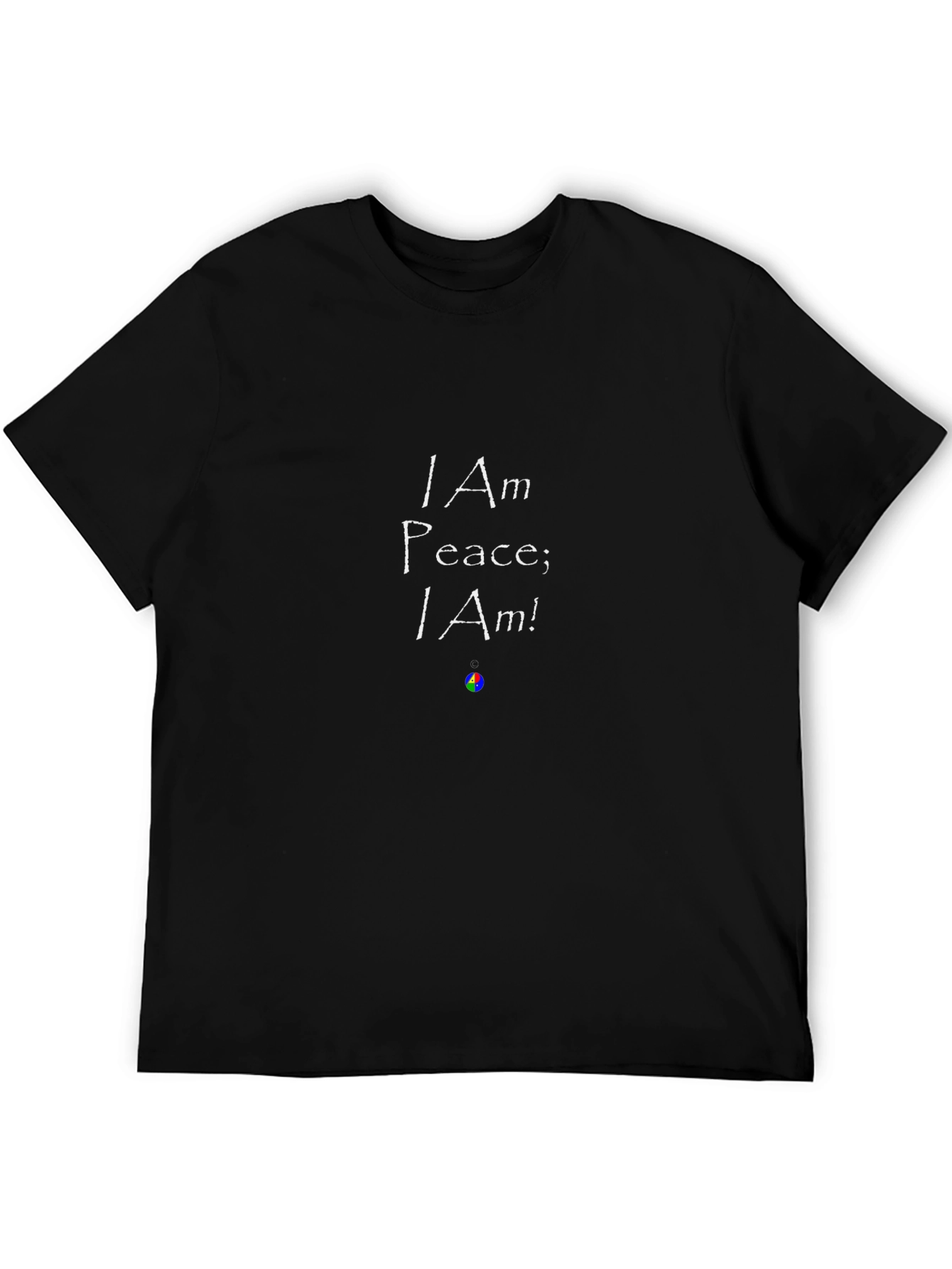 I Am Peace; I Am! Black Graphic Tee