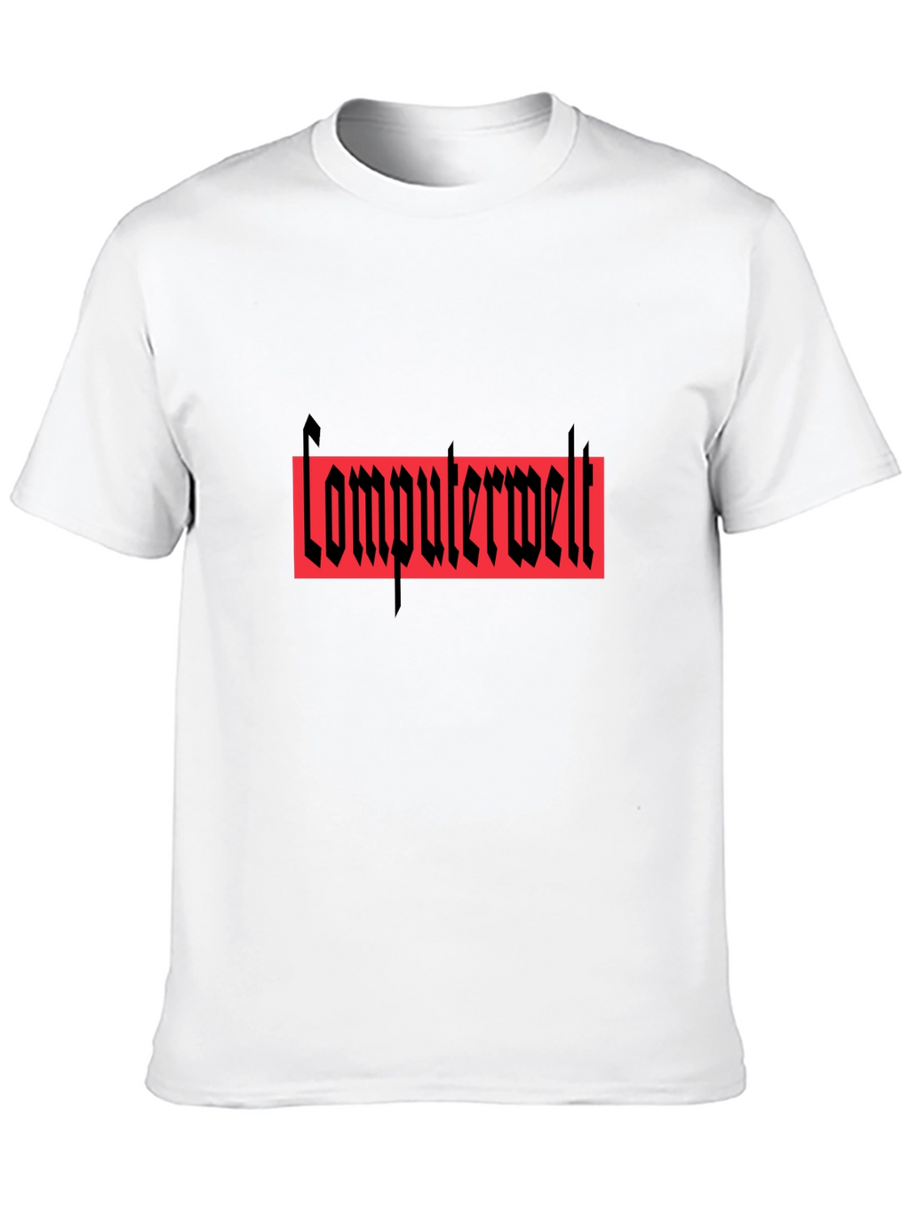Computerwelt Graphic T-Shirt - Black Crew Neck Tee
