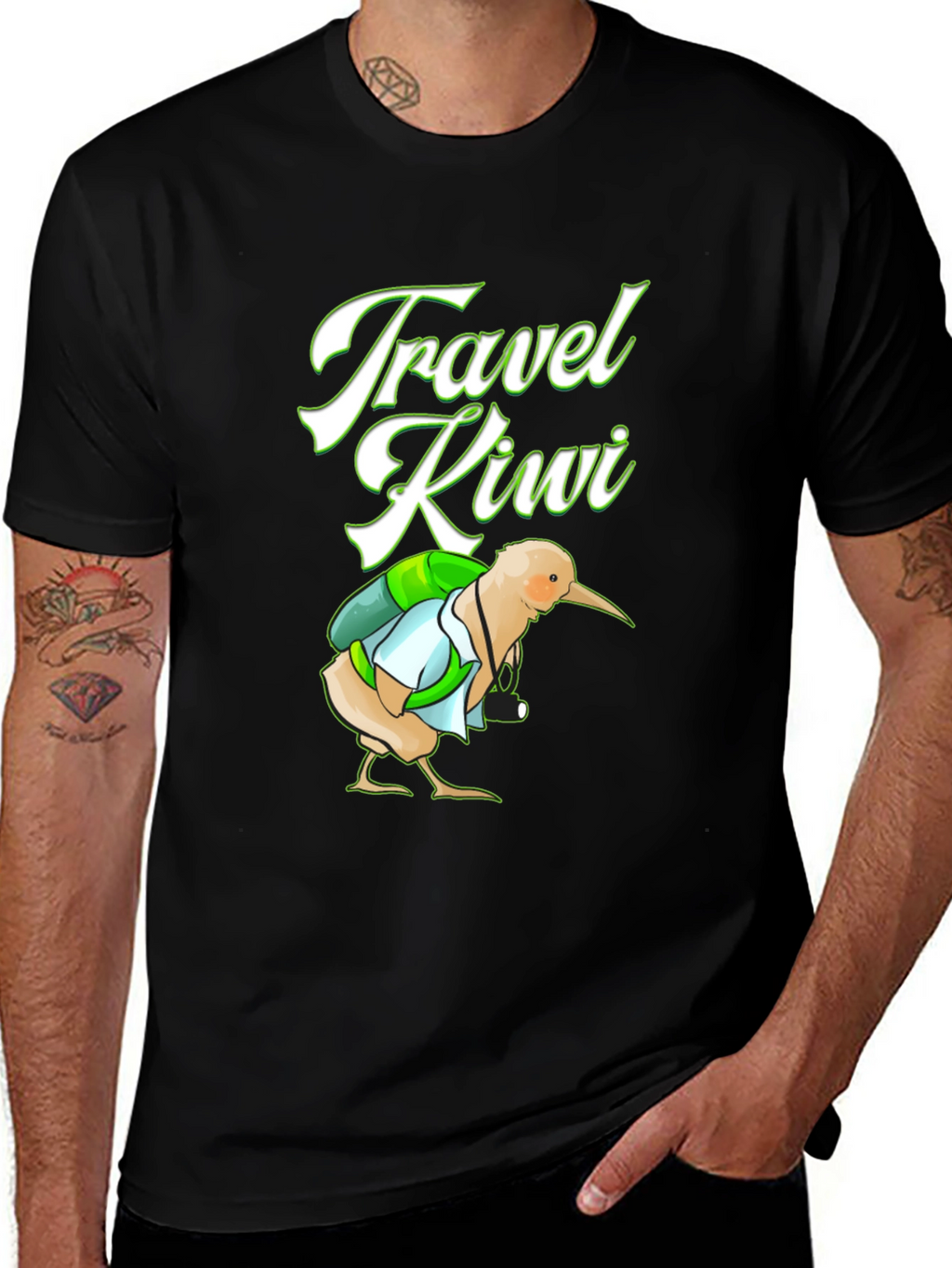Travel Kiwi Graphic Tee - Adventure Awaits!