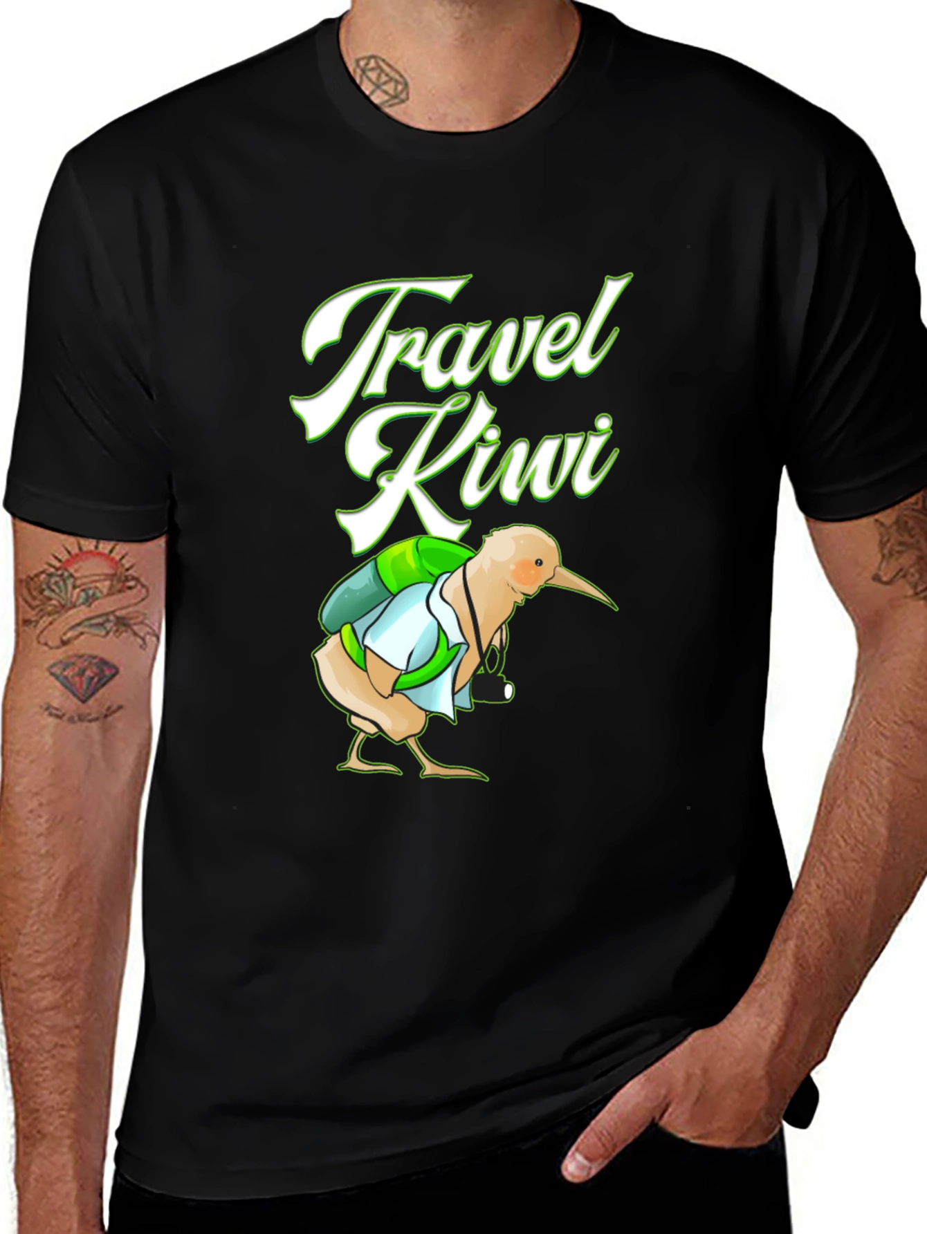 Travel Kiwi Graphic Tee - Adventure Awaits!