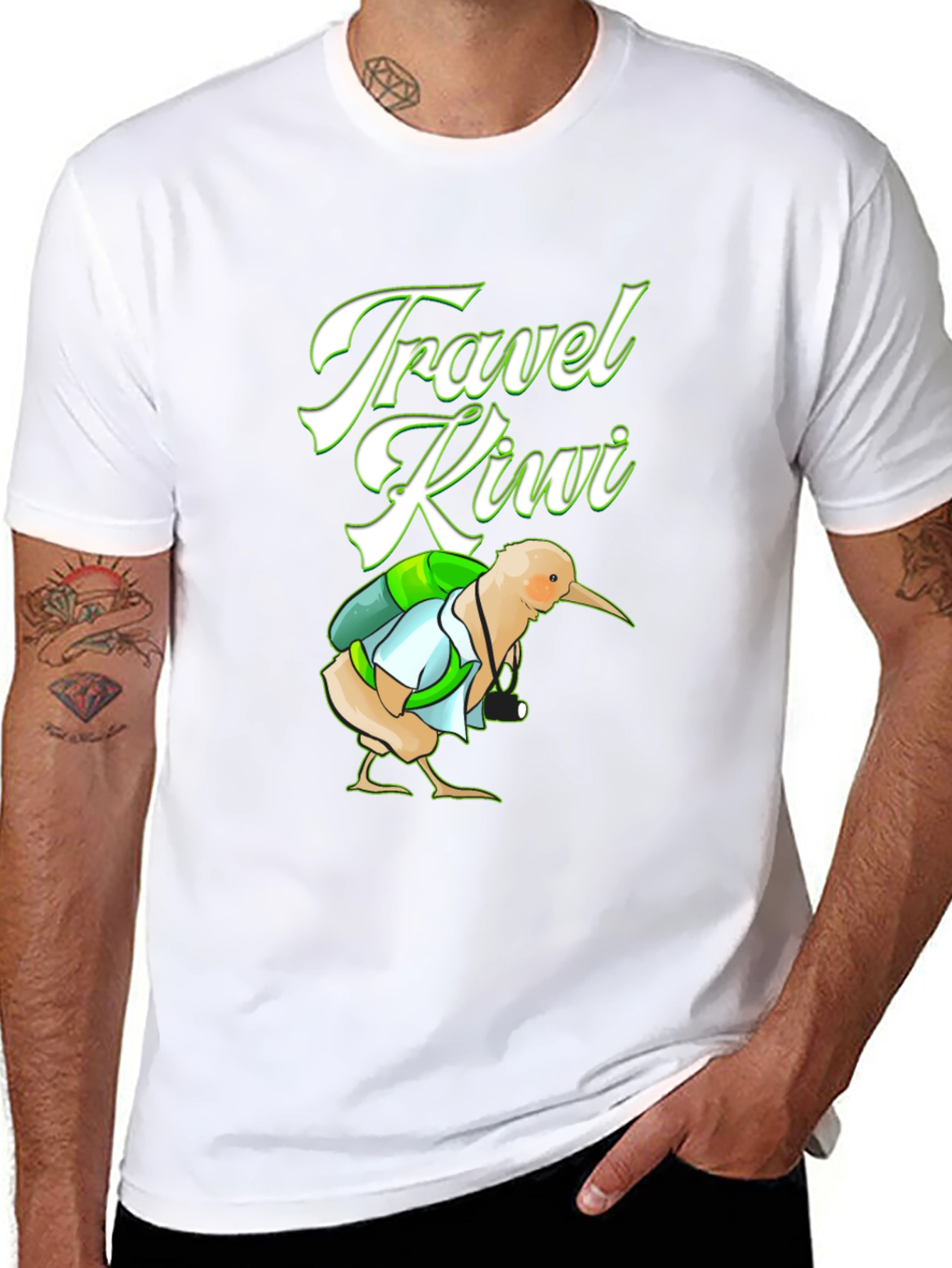 Travel Kiwi Graphic Tee - Adventure Awaits!
