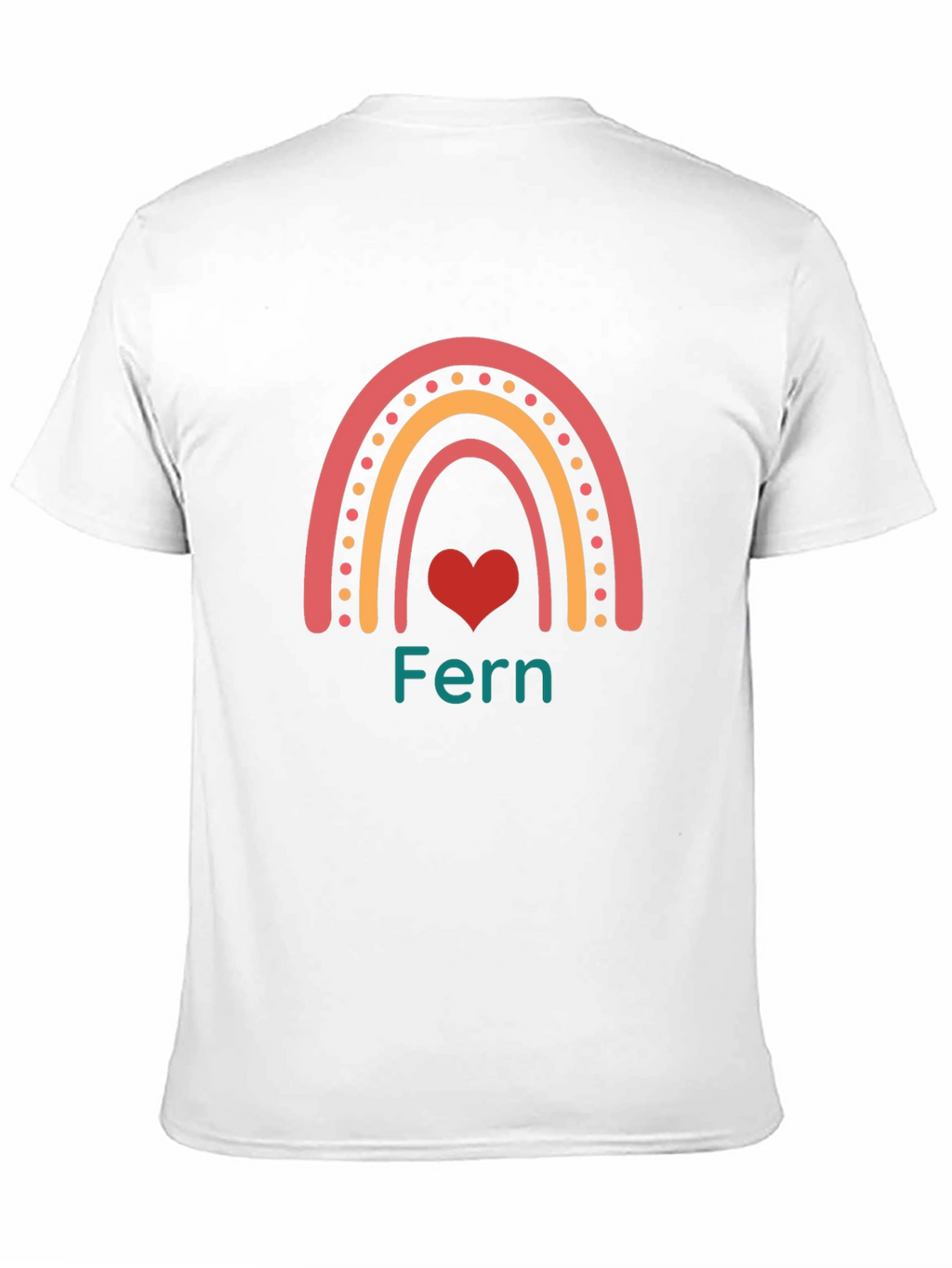 Fern Rainbow Heart Graphic Tee