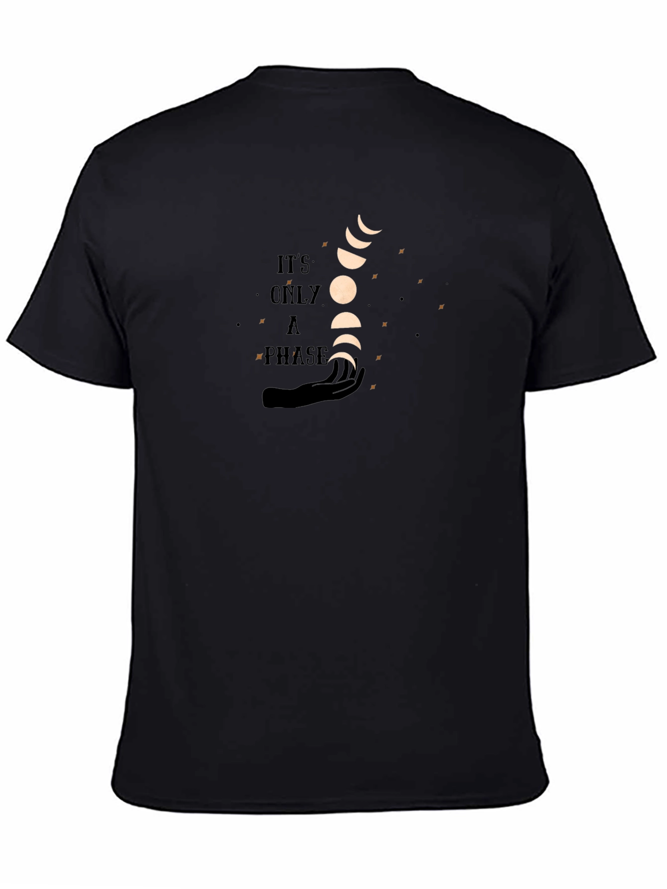 Its Just A Phase Graphic Tee - Unisex Black T-Shirt