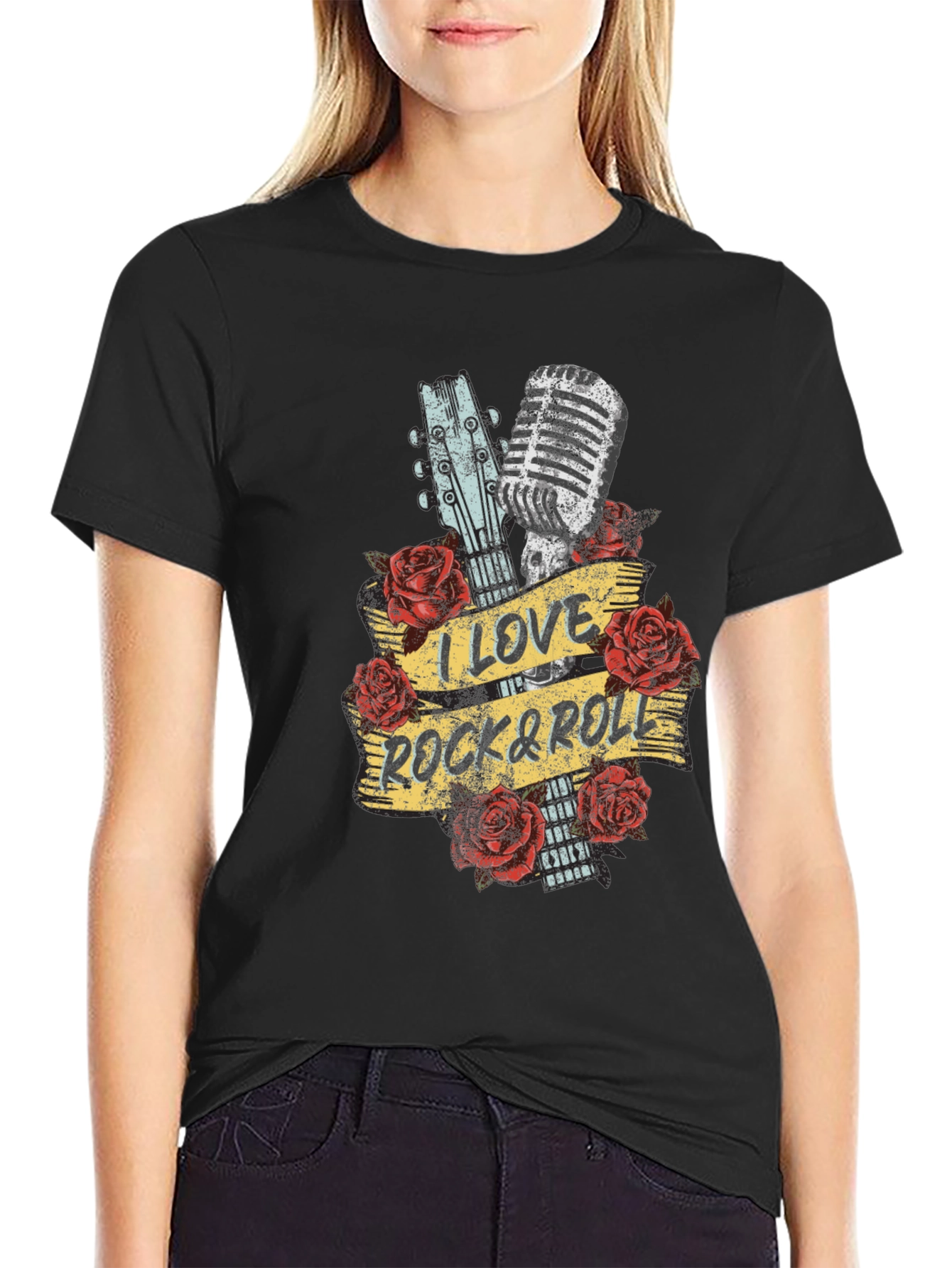 I Love Rock & Roll Graphic T-Shirt