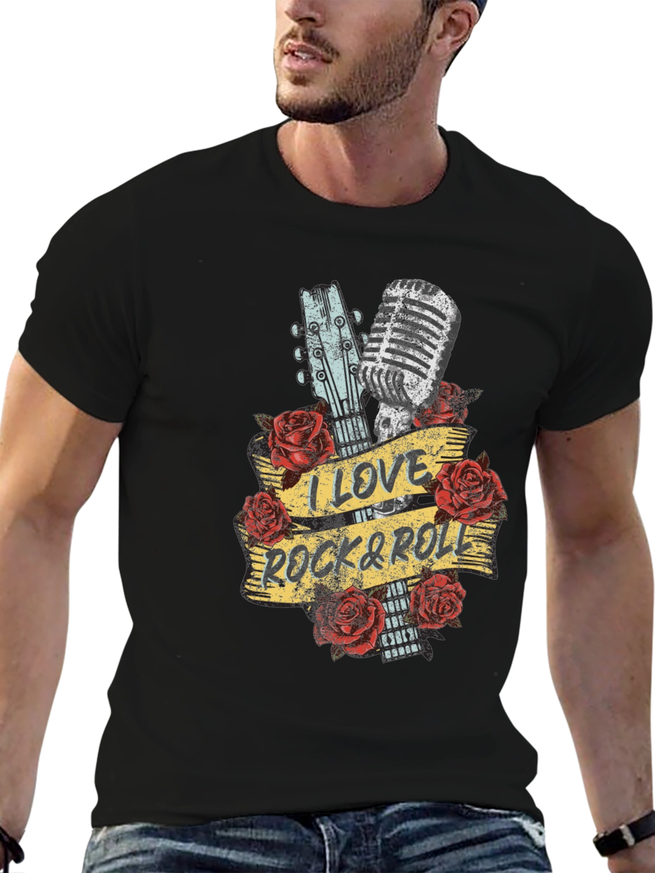 I Love Rock & Roll Graphic T-Shirt
