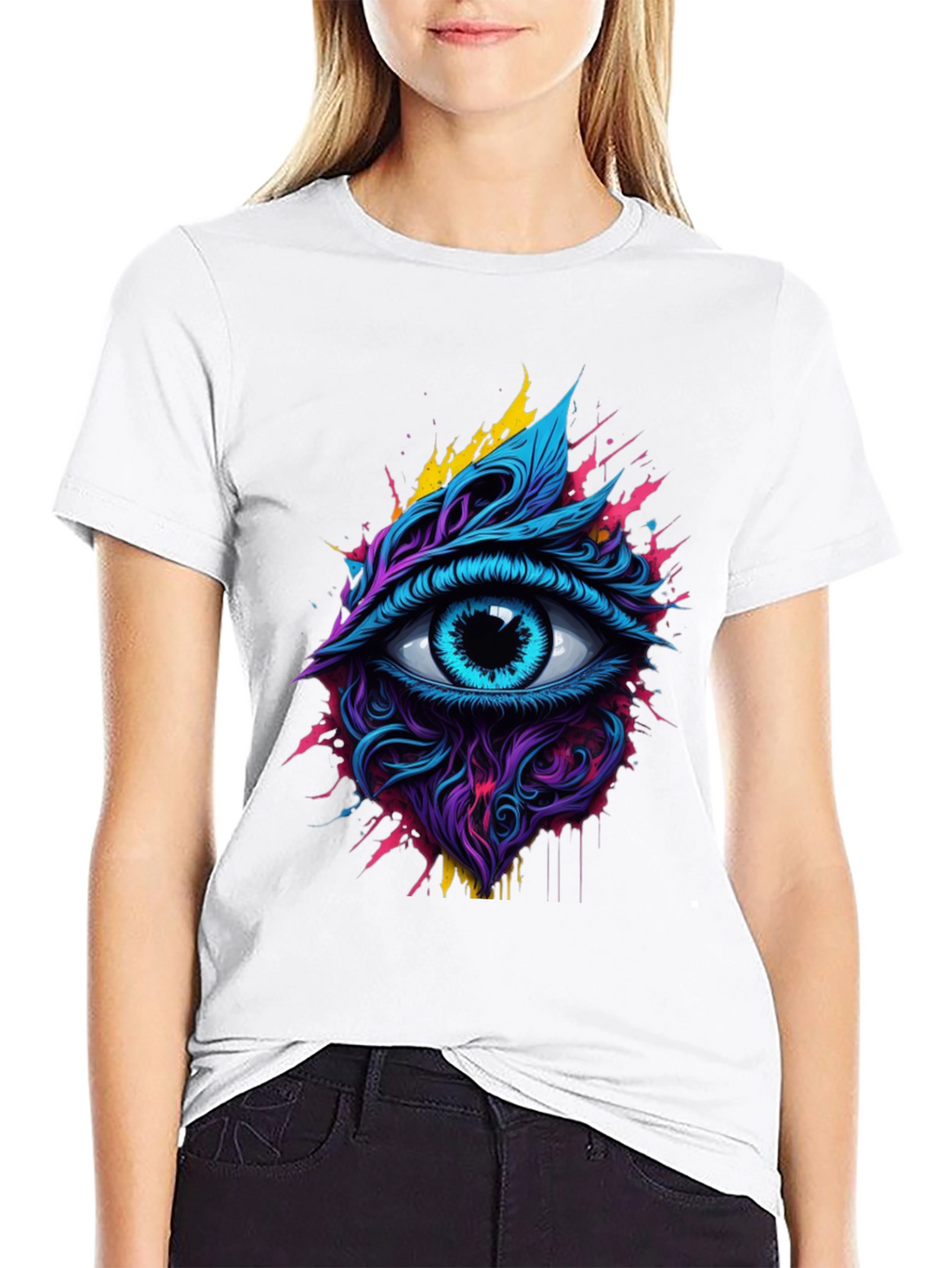 Mystic Eye Graphic Tee - Vivid Black Shirt