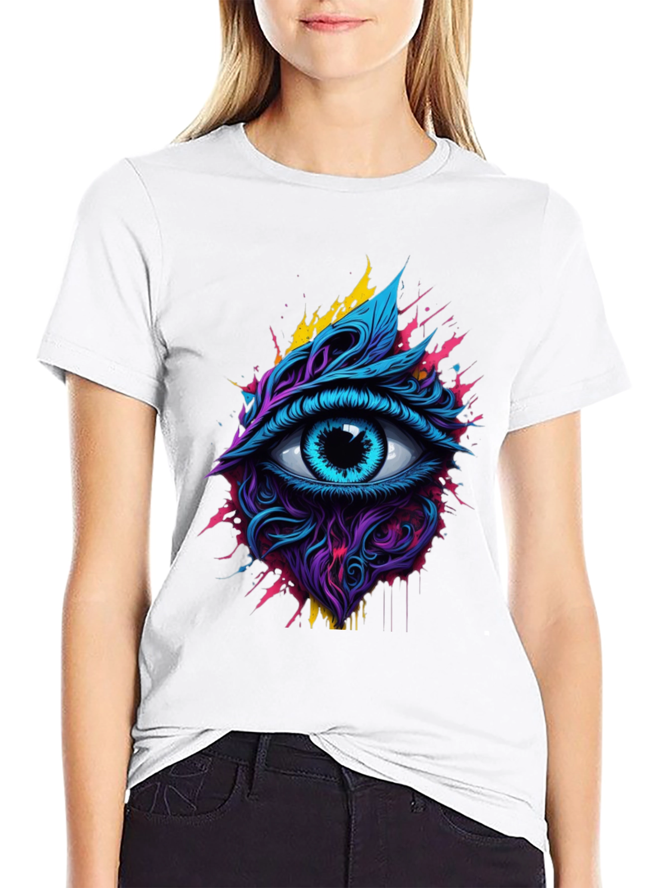 Mystic Eye Graphic Tee - Vivid Black Shirt