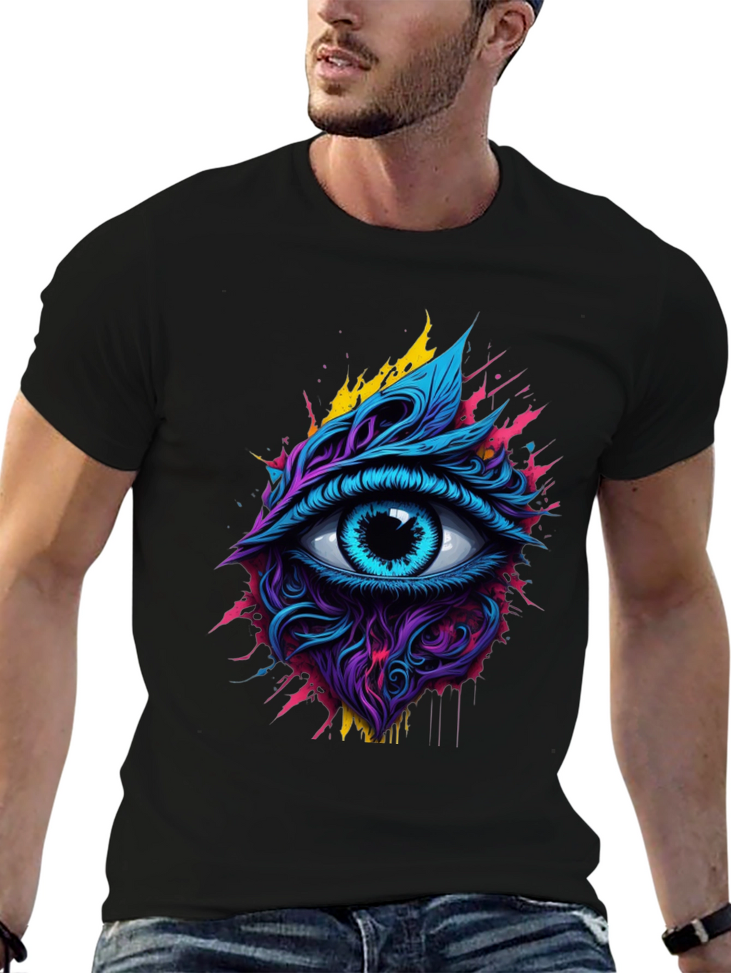 Mystic Eye Graphic Tee - Vivid Black Shirt
