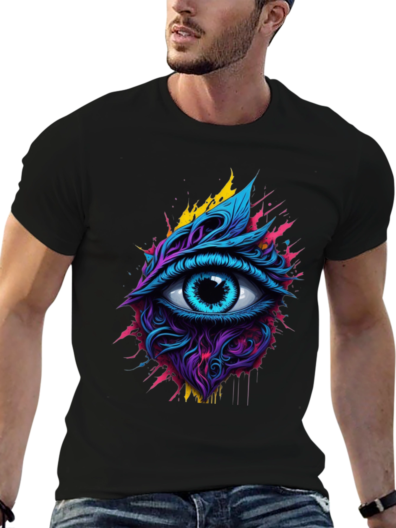 Mystic Eye Graphic Tee - Vivid Black Shirt