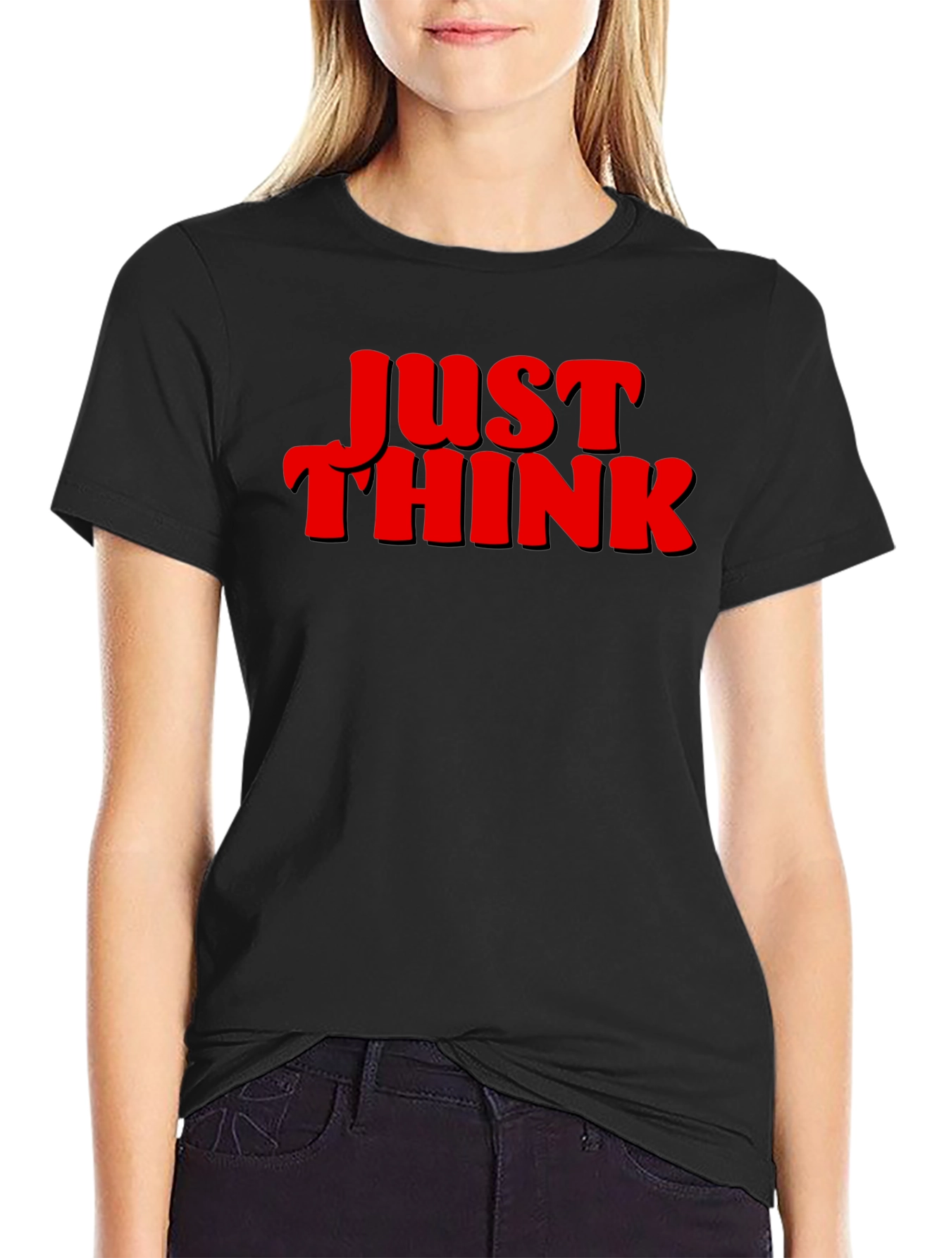 Just Think Graphic Tee - Bold Statement Shirt