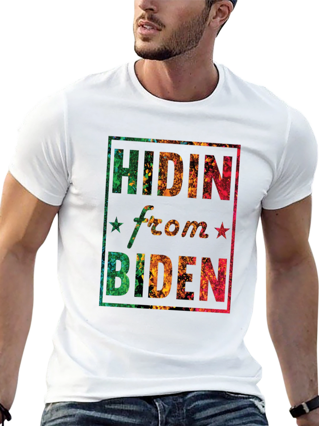 Hidin from Biden Graphic T-Shirt