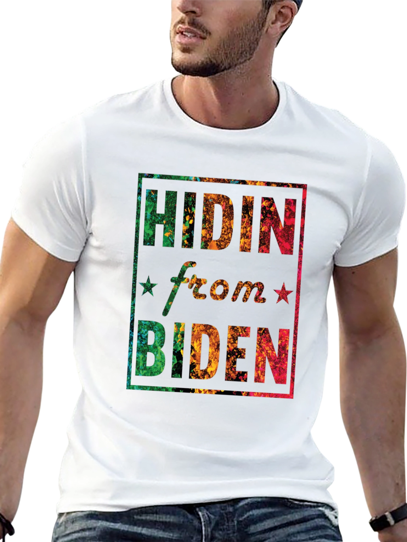 Hidin from Biden Graphic T-Shirt