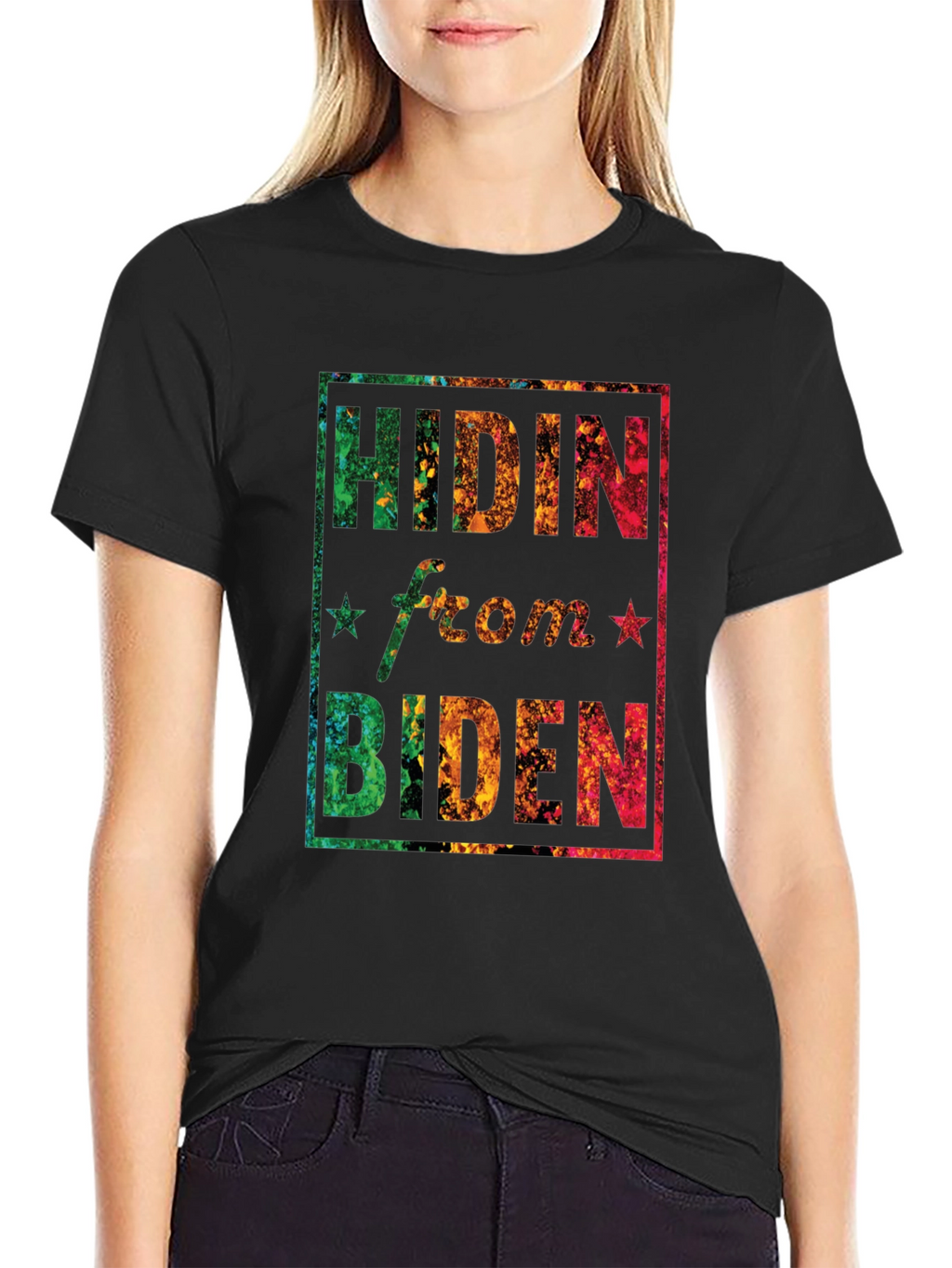 Hidin from Biden Graphic T-Shirt