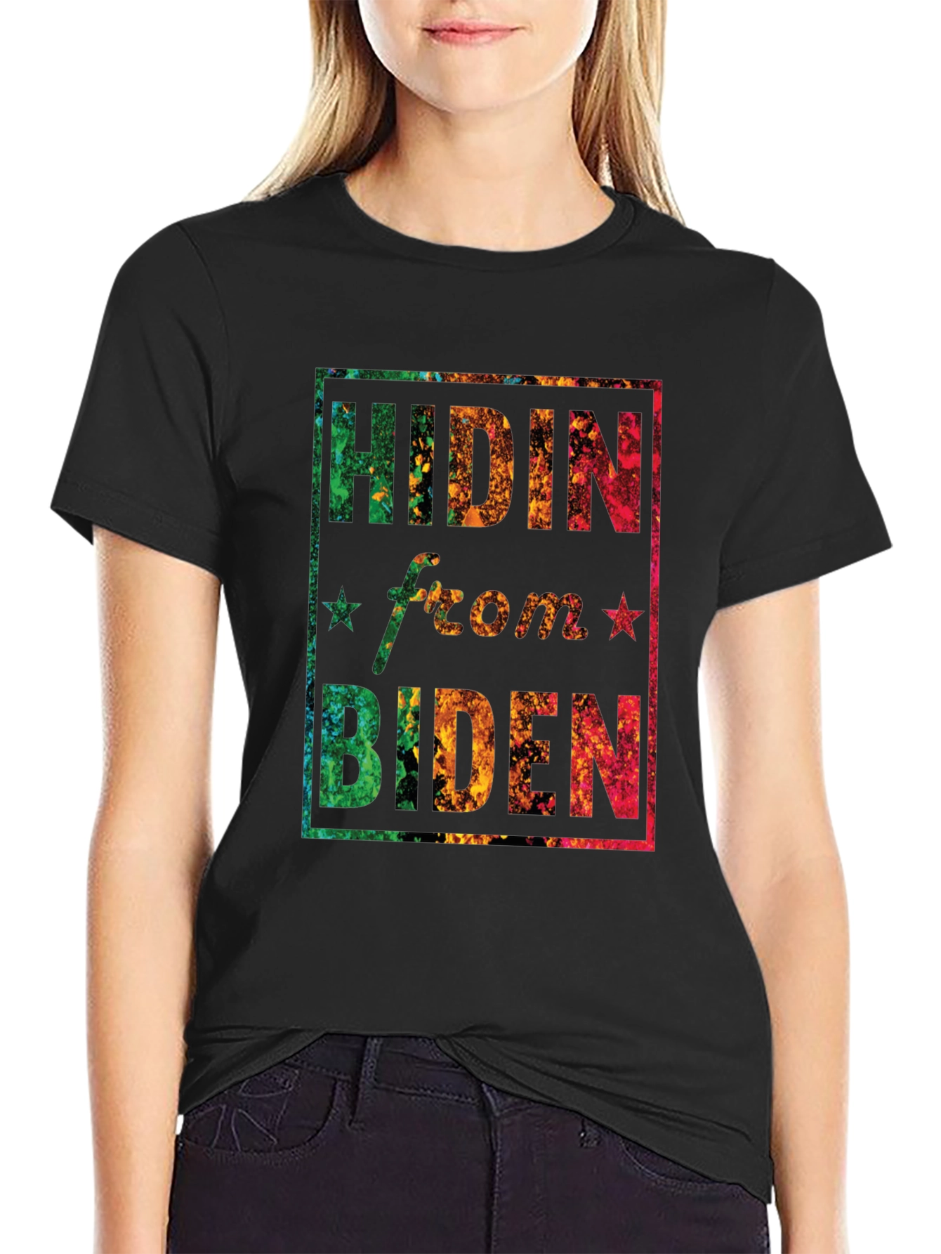 Hidin from Biden Graphic T-Shirt