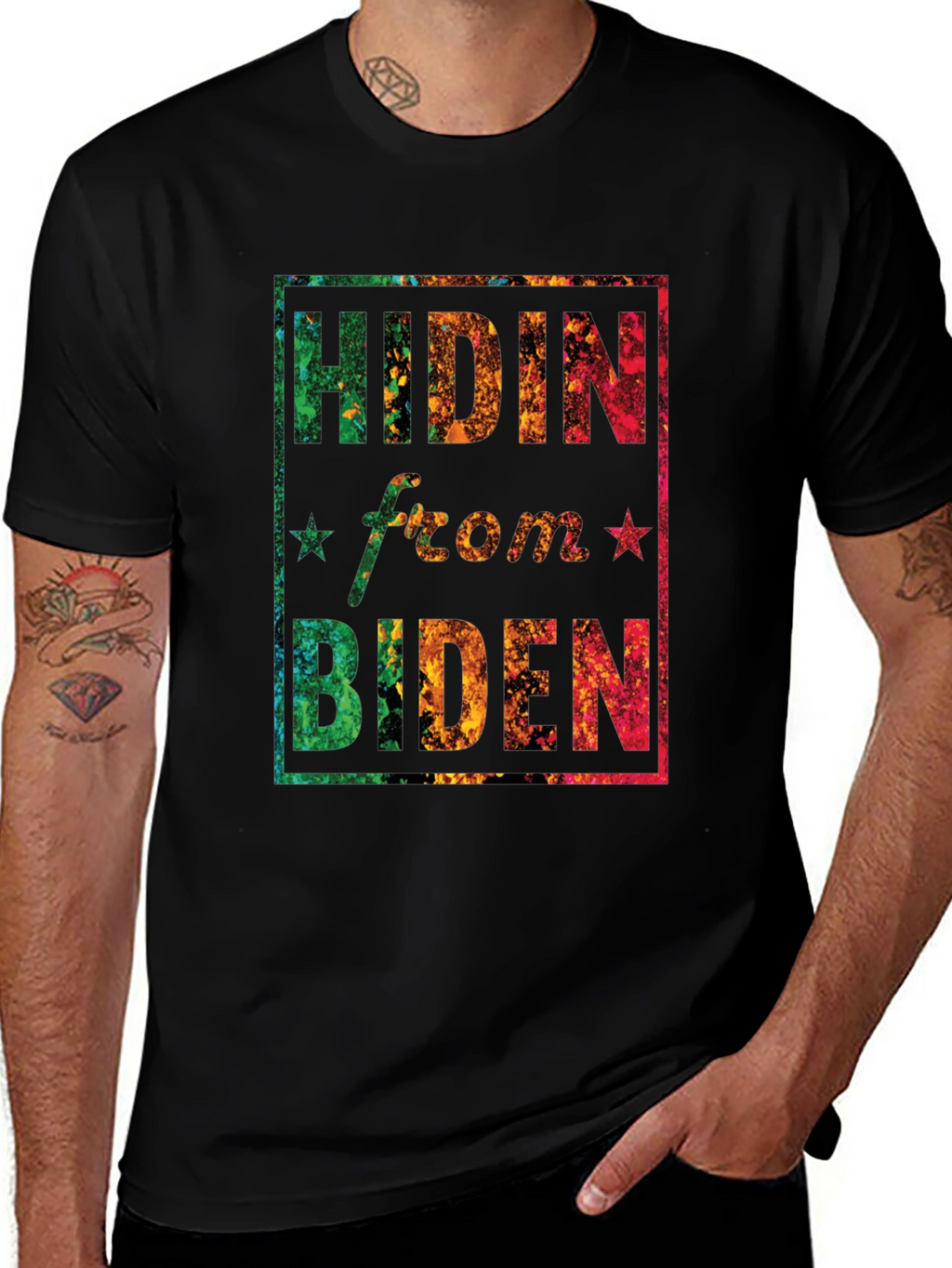 Hidin from Biden Graphic T-Shirt