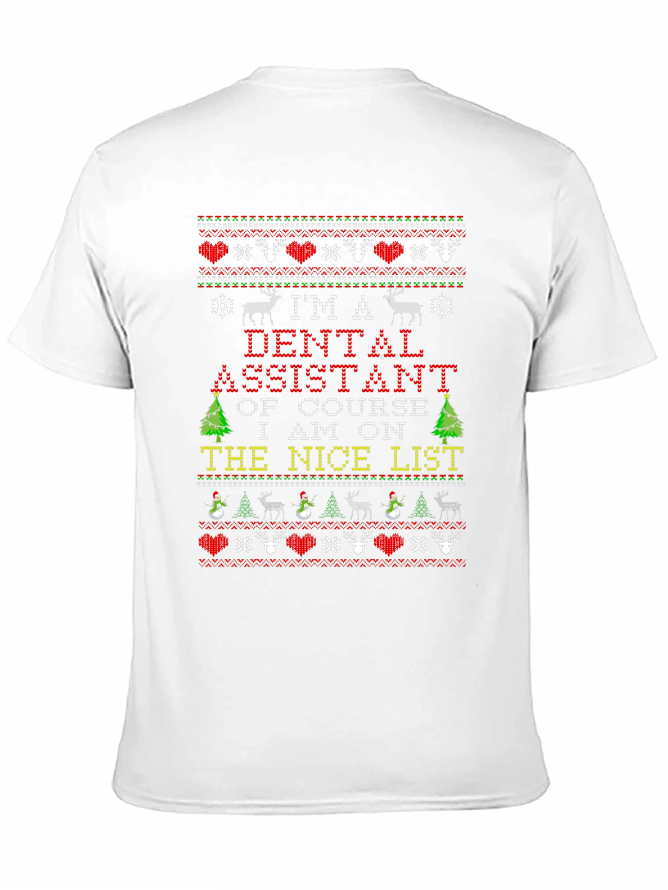 Dental Assistant Ugly Christmas Sweater T-Shirt