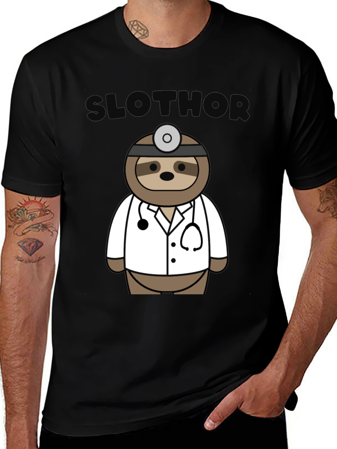 Slothor Doctor T-Shirt - Funny Cute Animal Tee