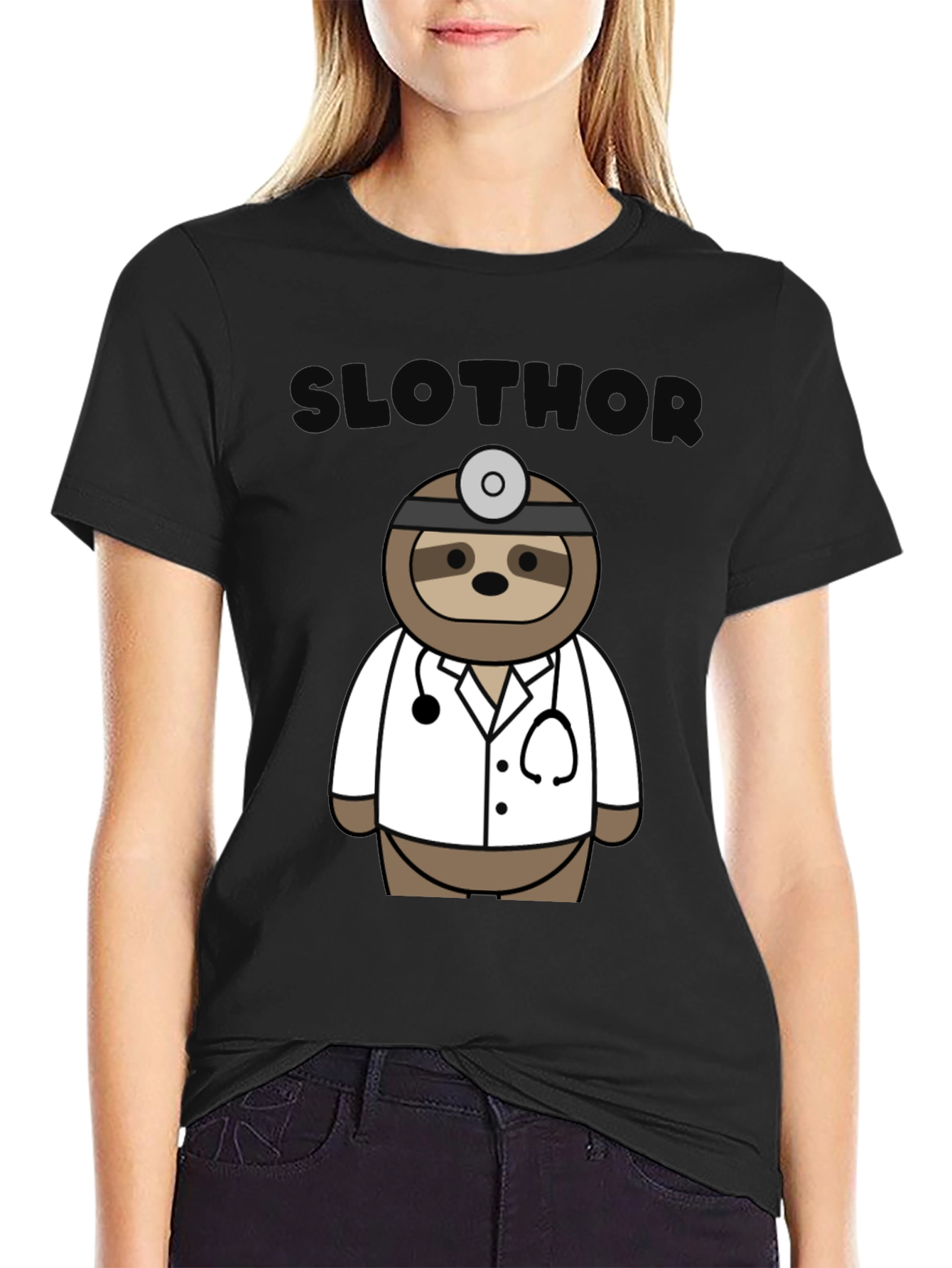 Slothor Doctor T-Shirt - Funny Cute Animal Tee