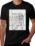 San Francisco Map Tee - City Grid Graphic T-Shirt