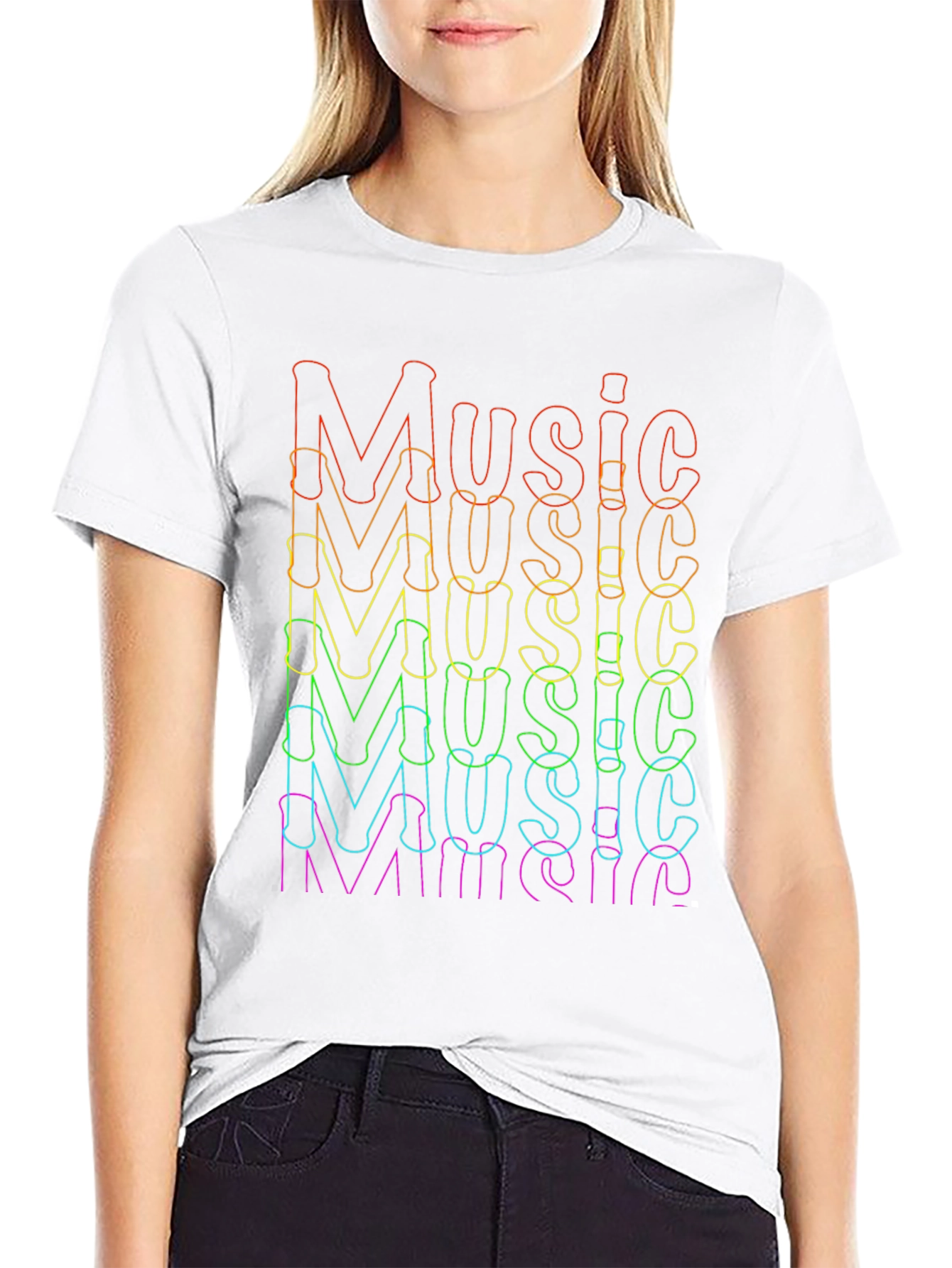 Rainbow Music Graphic Tee
