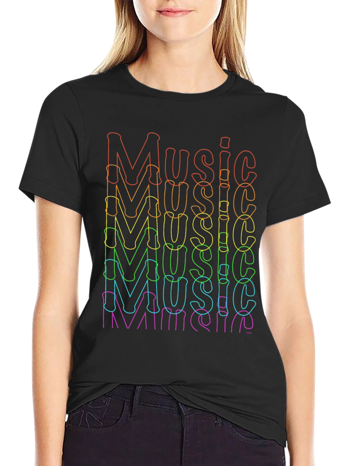 Rainbow Music Graphic Tee