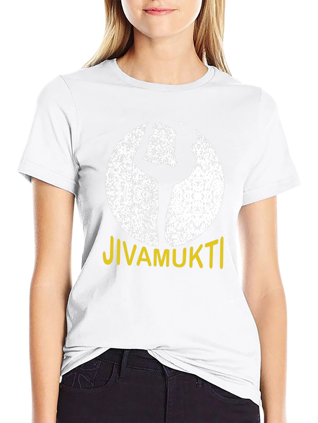 Jivamukti Yoga Pose Black T-Shirt