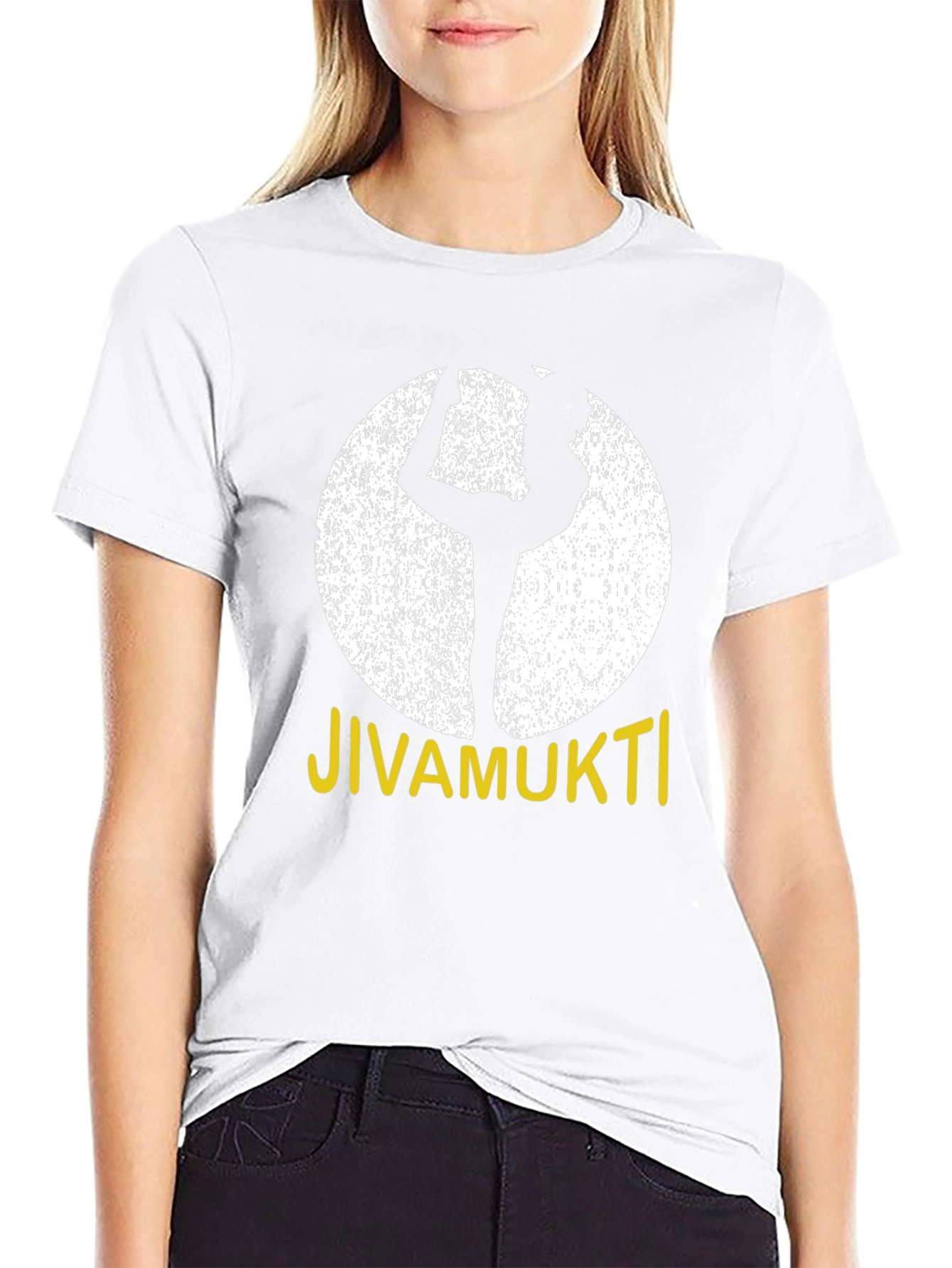 Jivamukti Yoga Pose Black T-Shirt