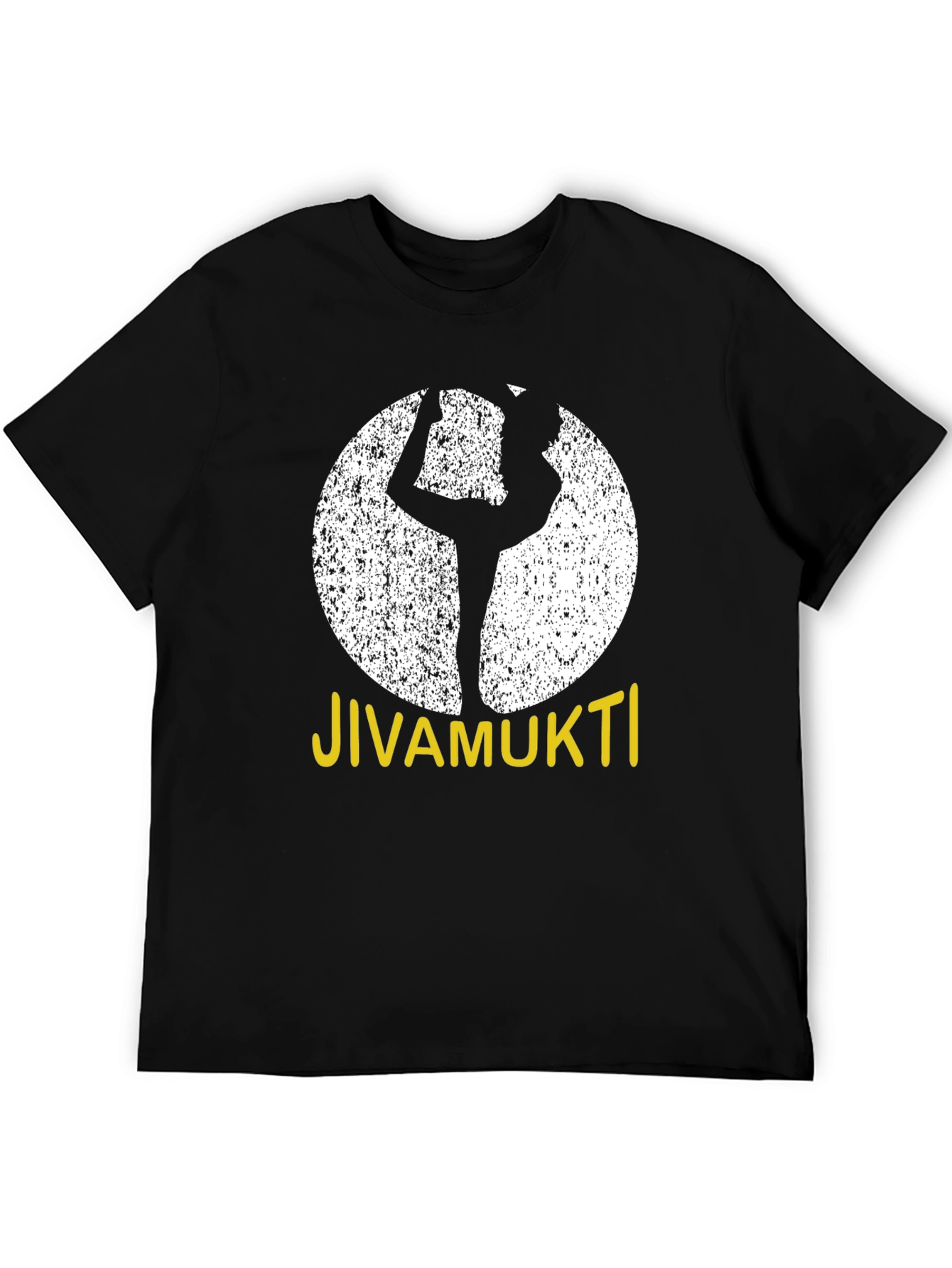 Jivamukti Yoga Pose Black T-Shirt