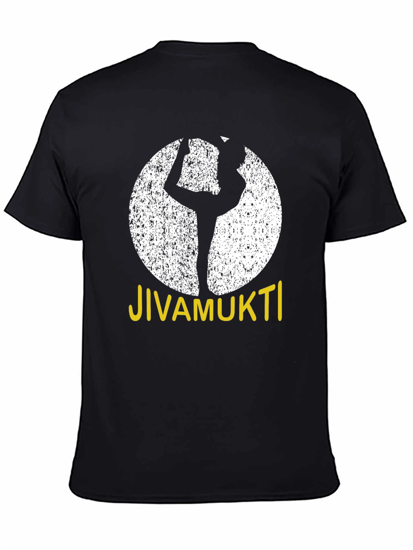 Jivamukti Yoga Pose Black T-Shirt