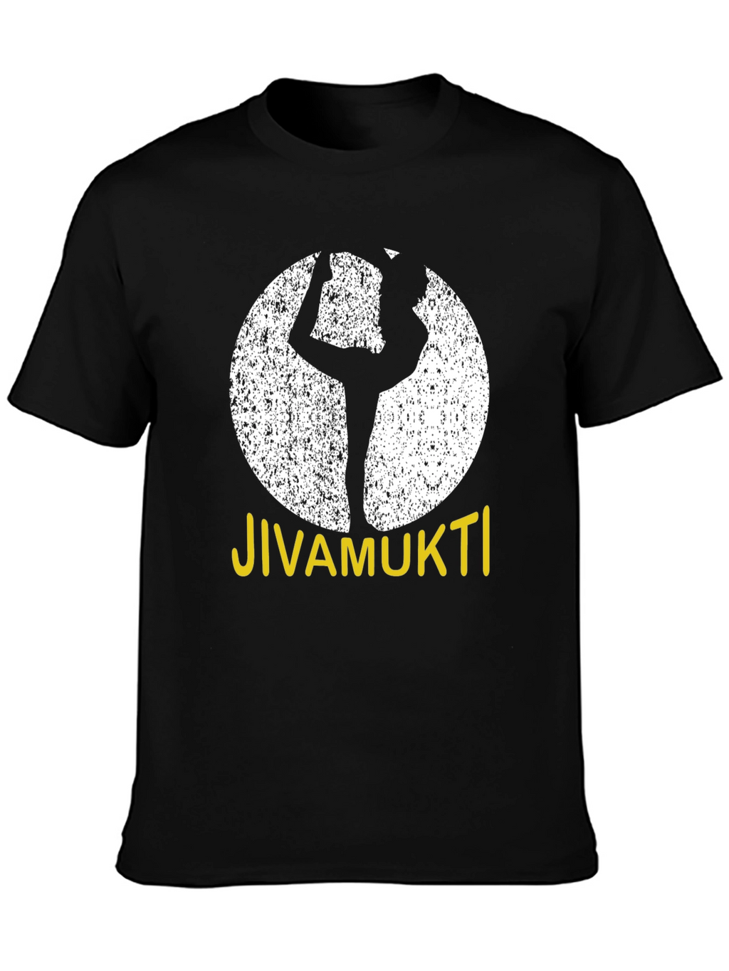 Jivamukti Yoga Pose Black T-Shirt