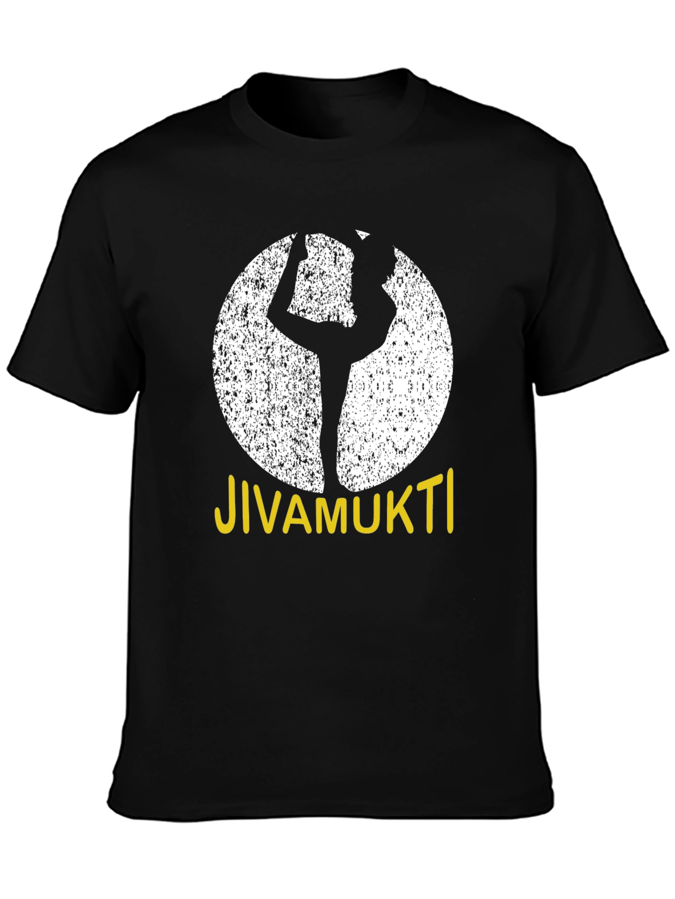 Jivamukti Yoga Pose Black T-Shirt