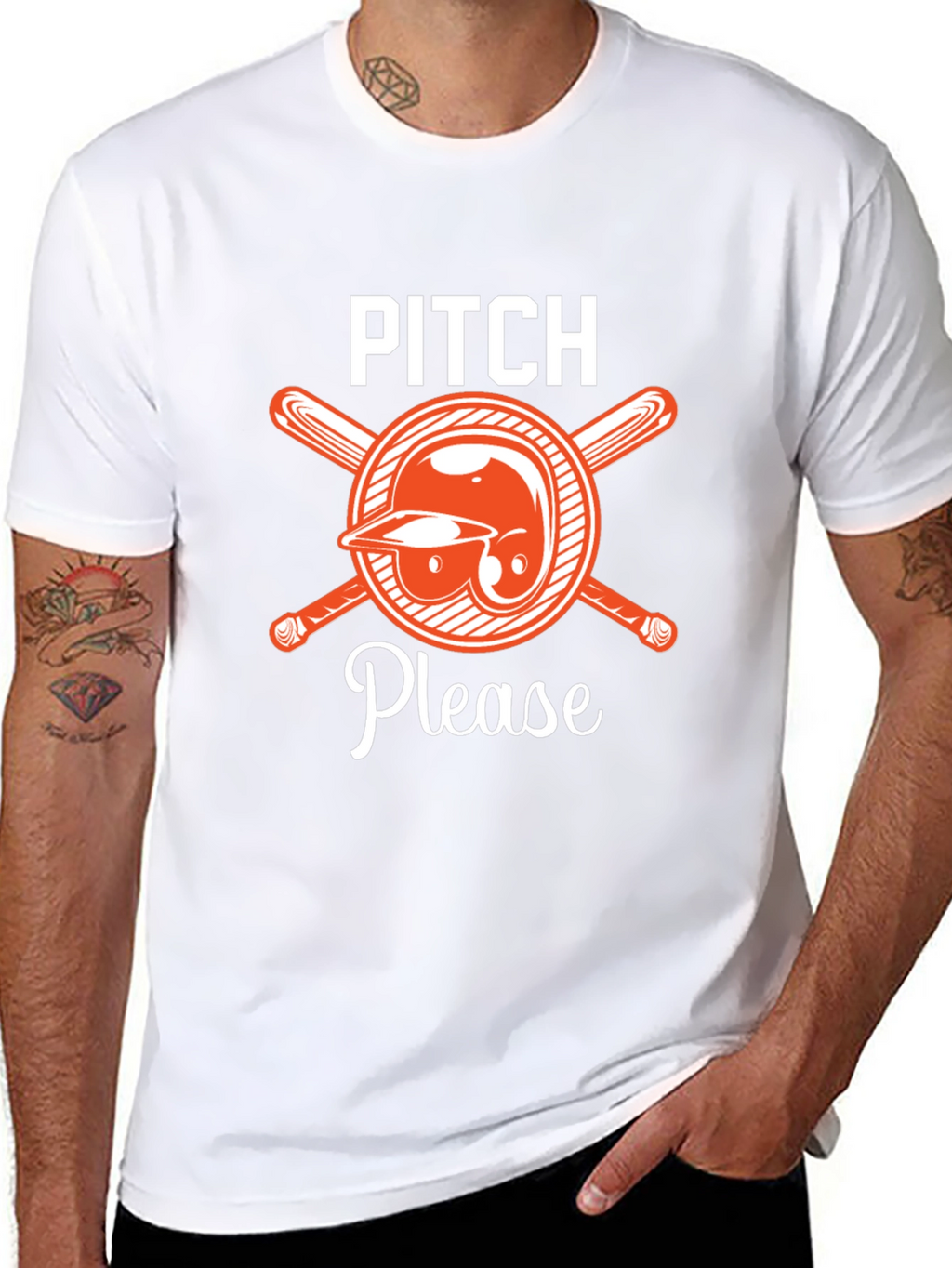 Pitch Please Baseball Graphic Tee