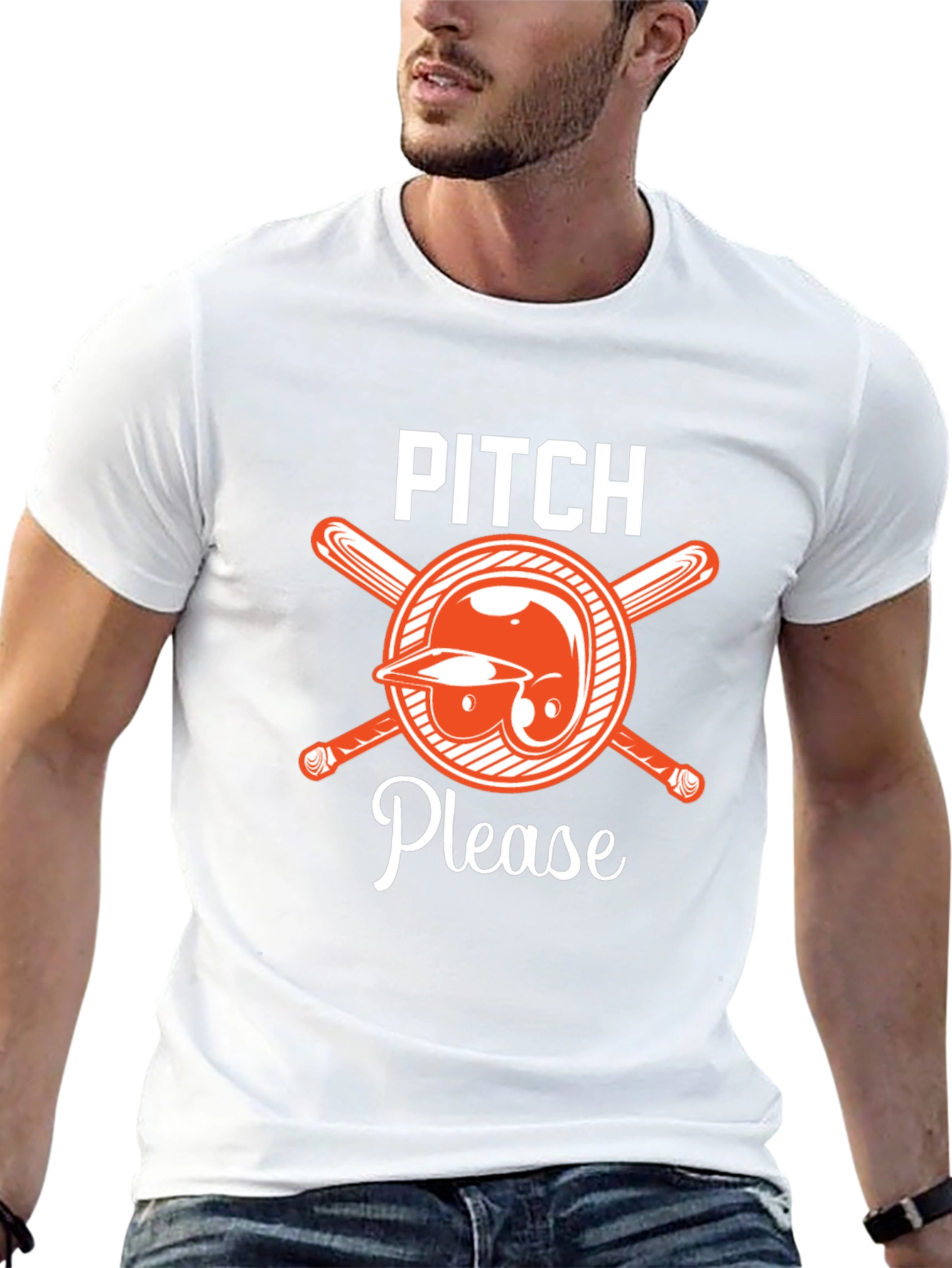 Pitch Please Baseball Graphic Tee