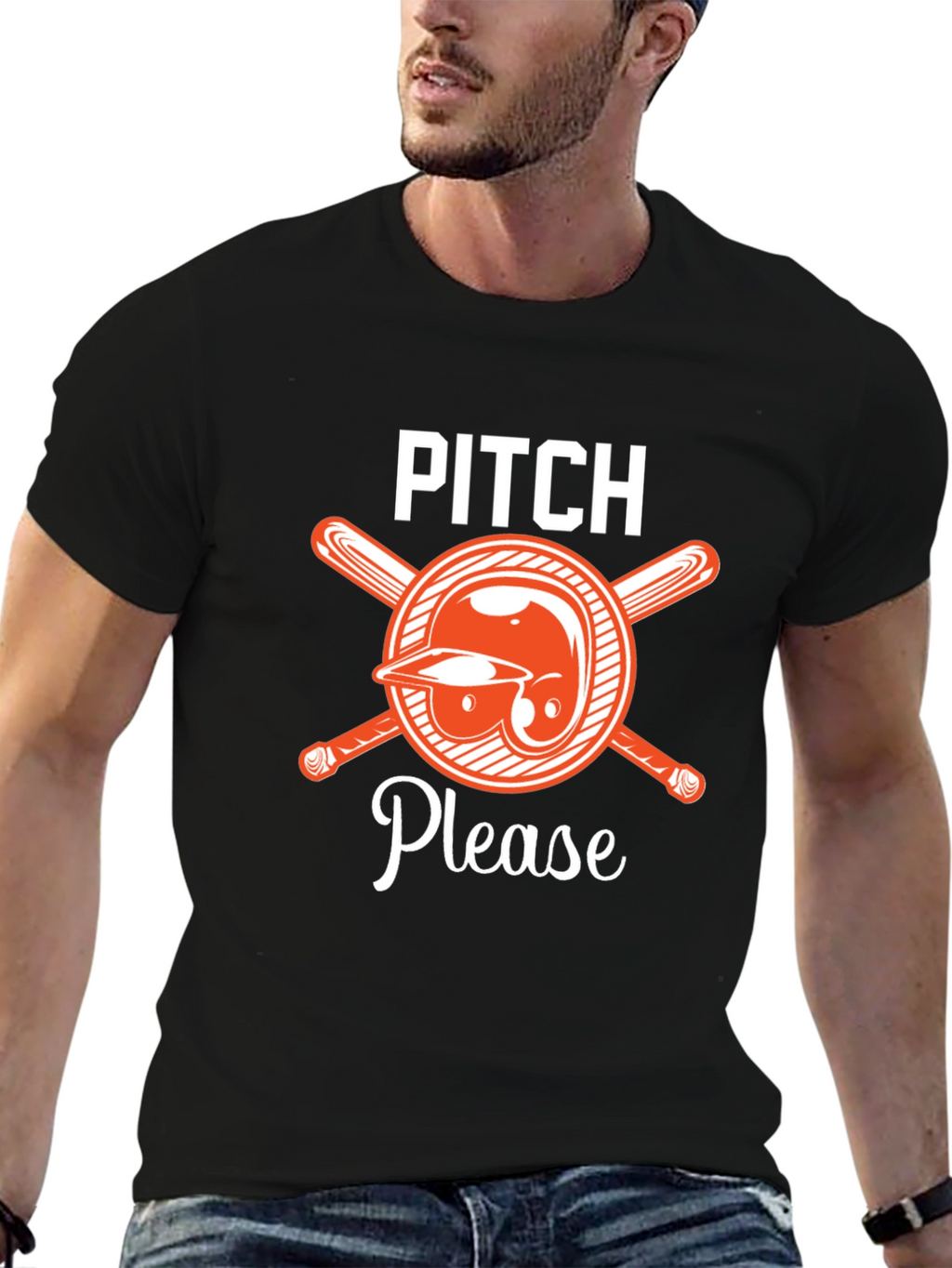 Pitch Please Baseball Graphic Tee