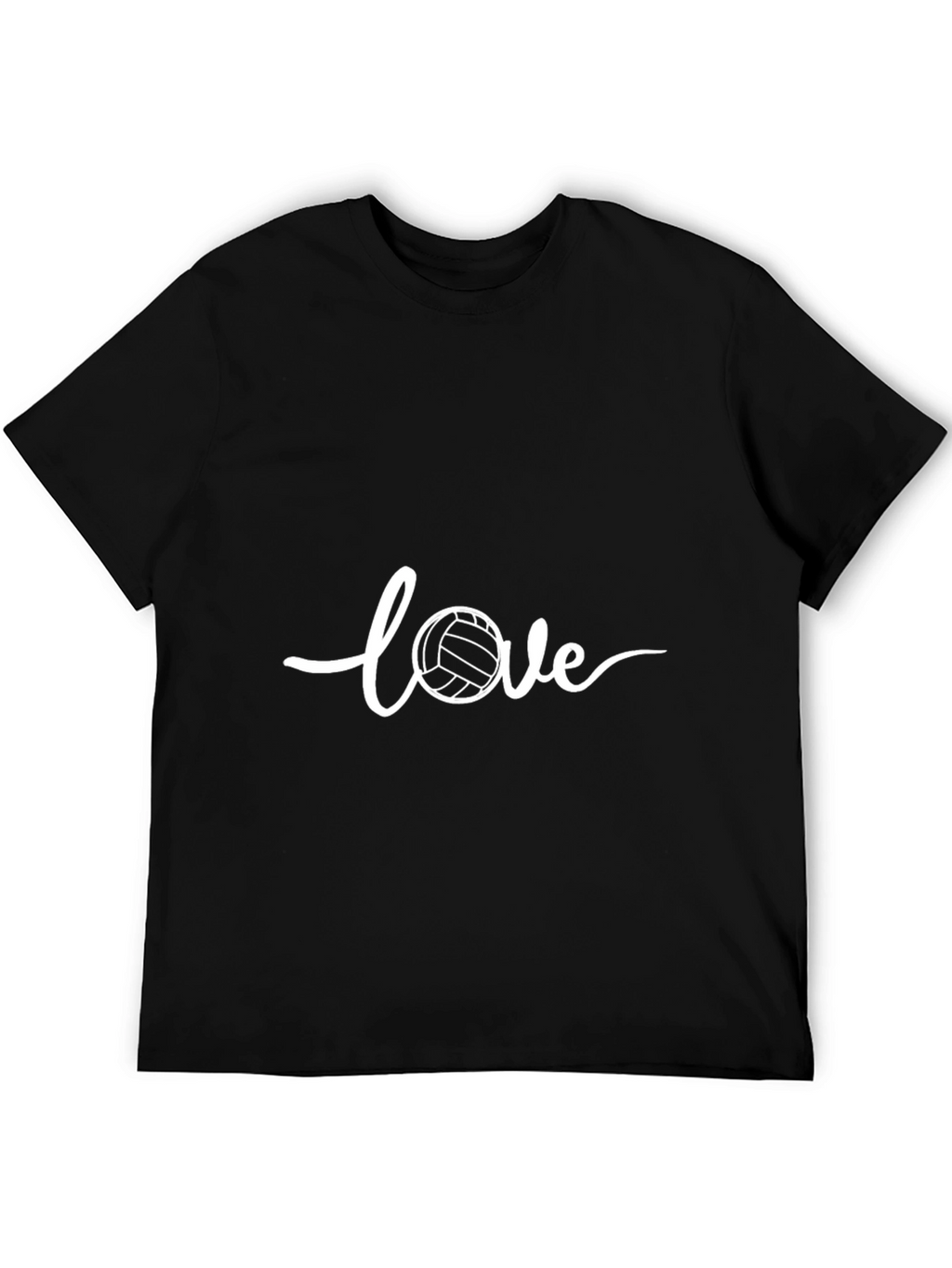 Volleyball Love T-Shirt - Black Casual Wear