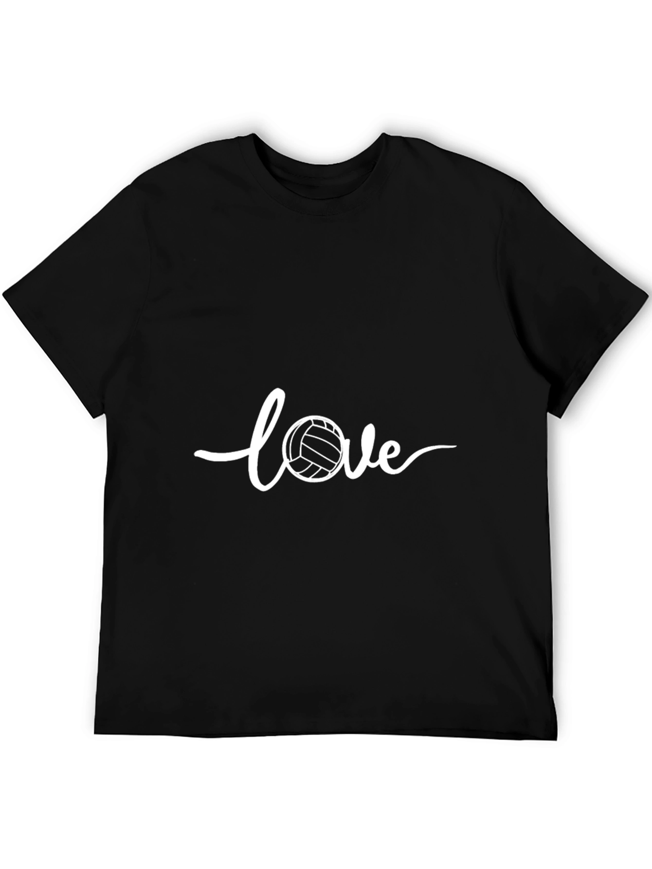 Volleyball Love T-Shirt - Black Casual Wear