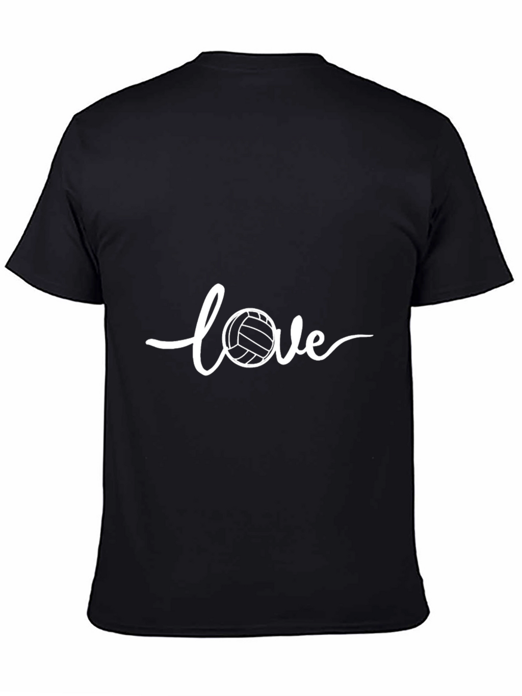 Volleyball Love T-Shirt - Black Casual Wear