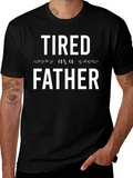 Tired as a Father Graphic Tee - Black
