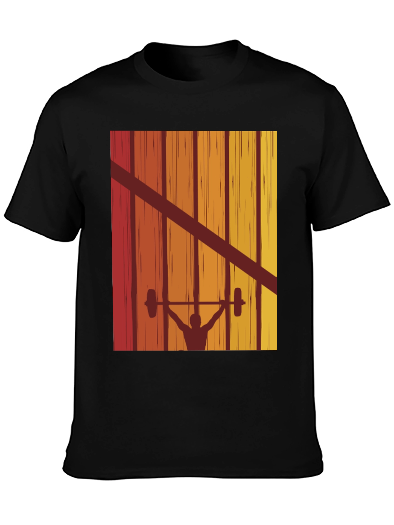 Retro Weightlifting T-Shirt - Vintage Gym Apparel