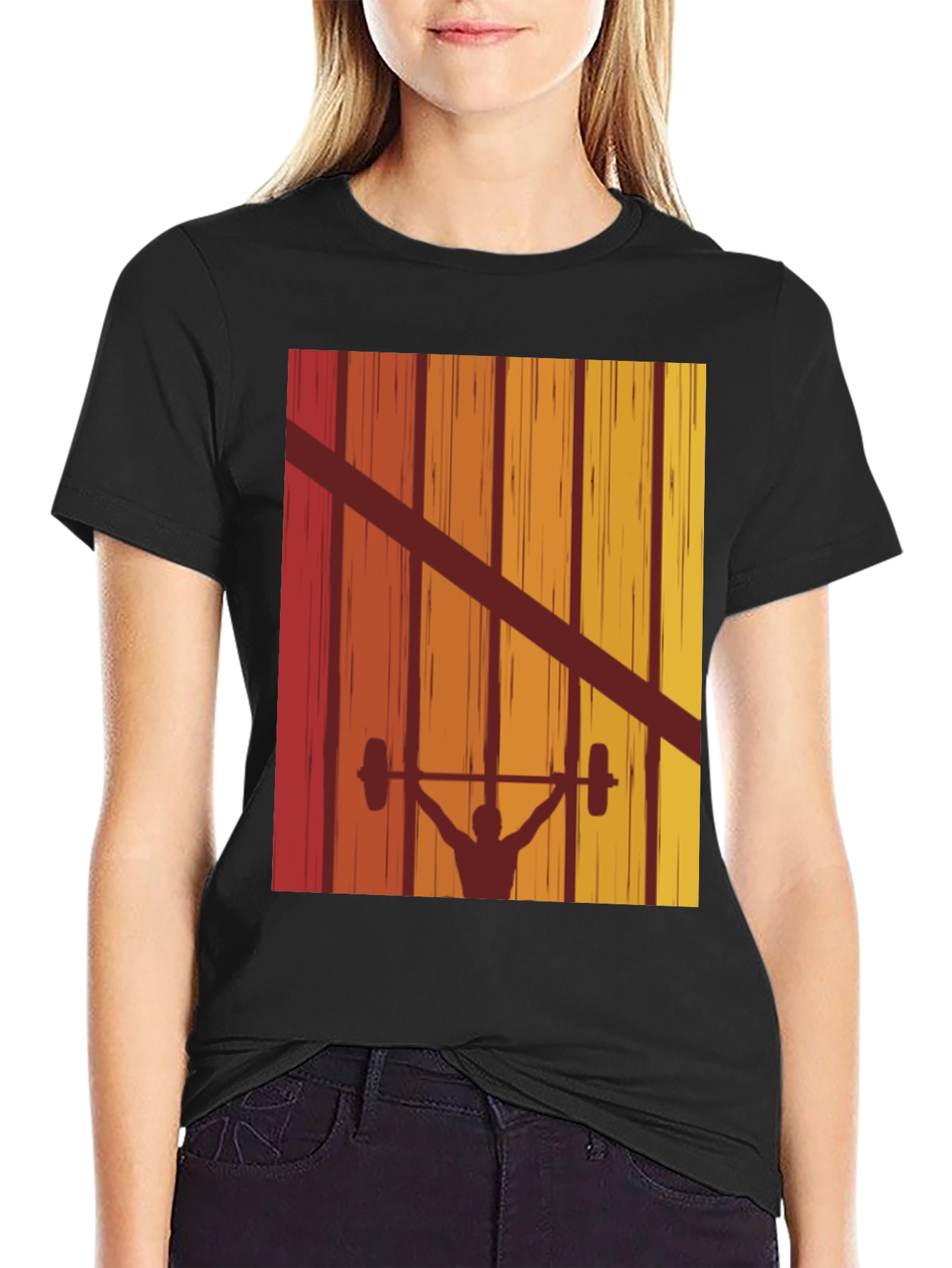 Retro Weightlifting T-Shirt - Vintage Gym Apparel