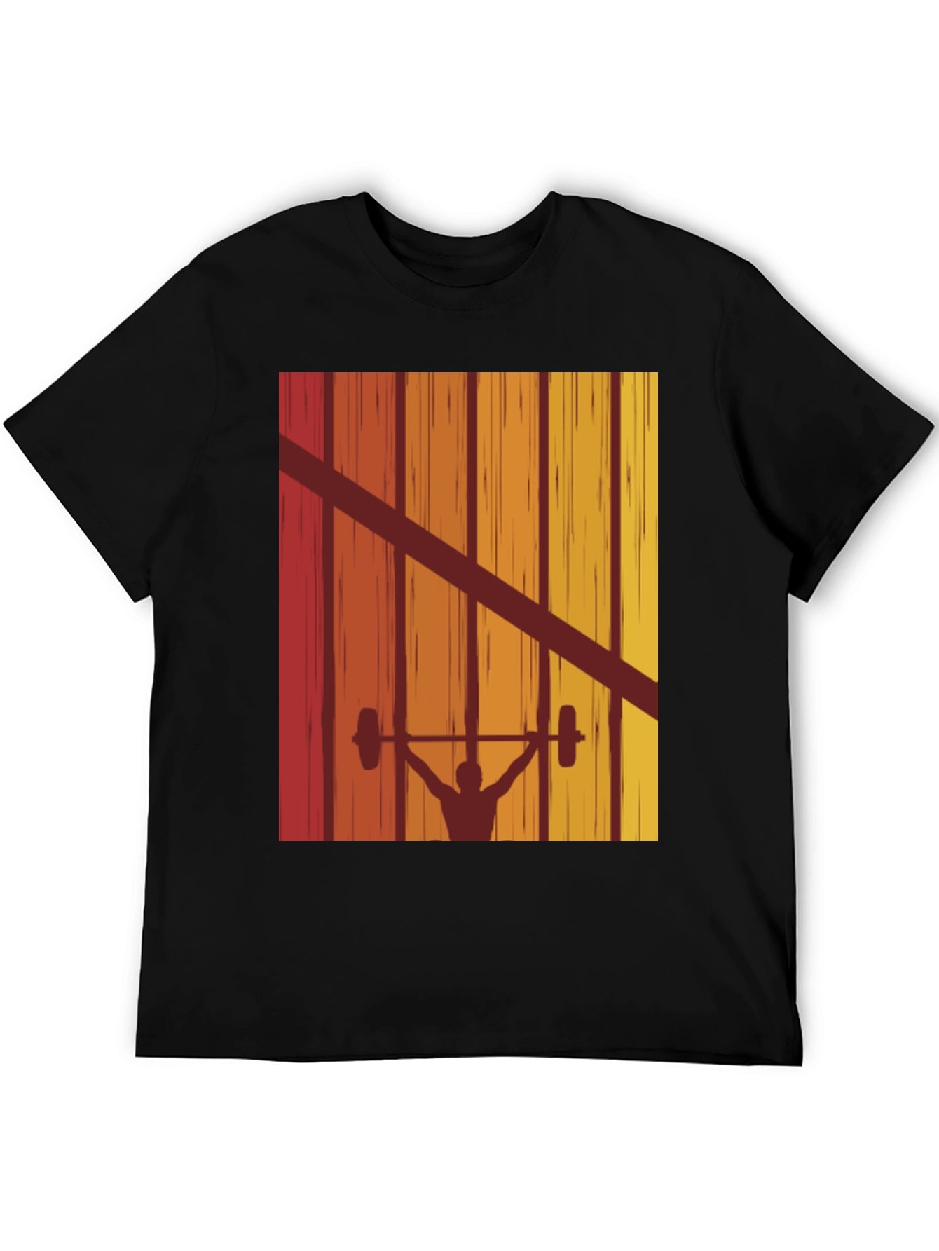 Retro Weightlifting T-Shirt - Vintage Gym Apparel