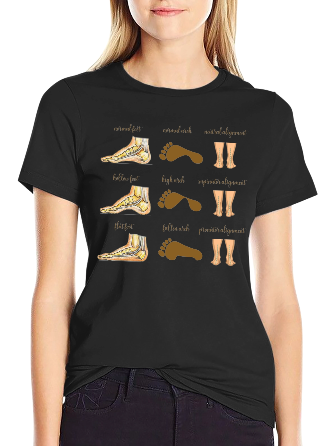 Foot Arch Type Anatomy T-Shirt