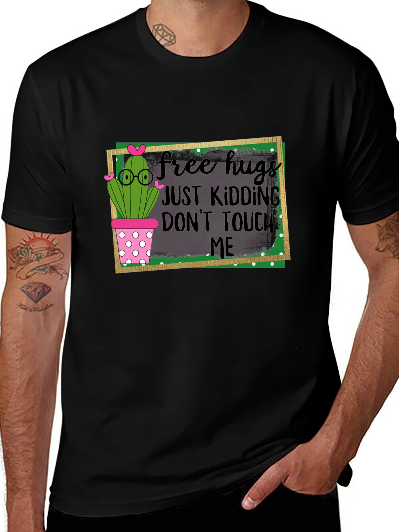 Free Hugs Cactus T-Shirt - Humor Apparel