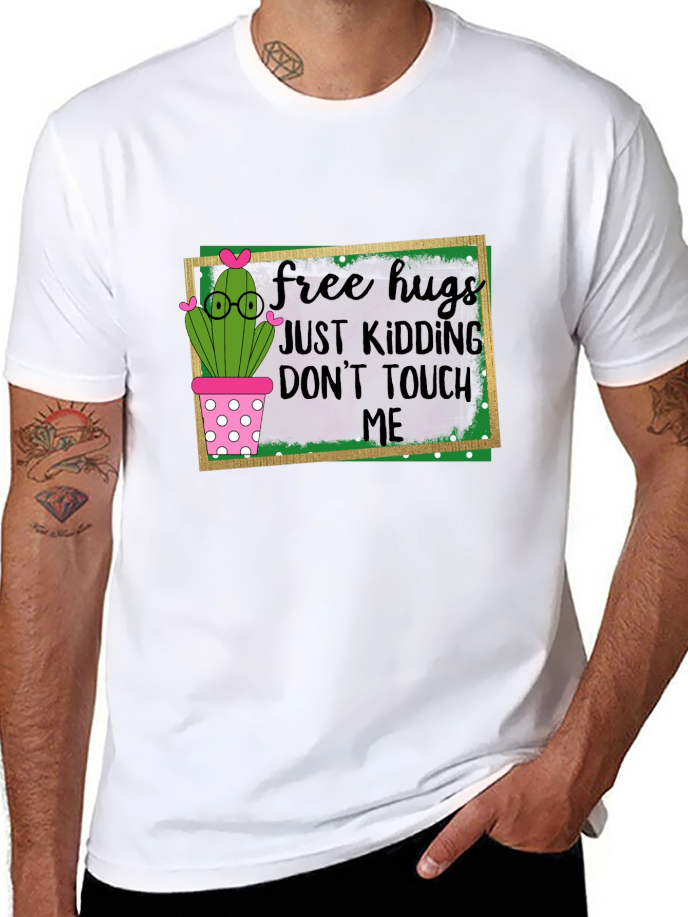 Free Hugs Cactus T-Shirt - Humor Apparel