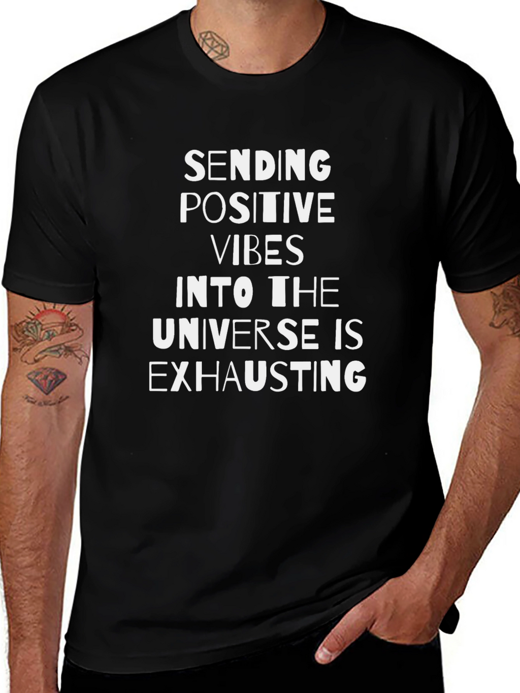 Positive Vibes T-Shirt - Funny Slogan Tee